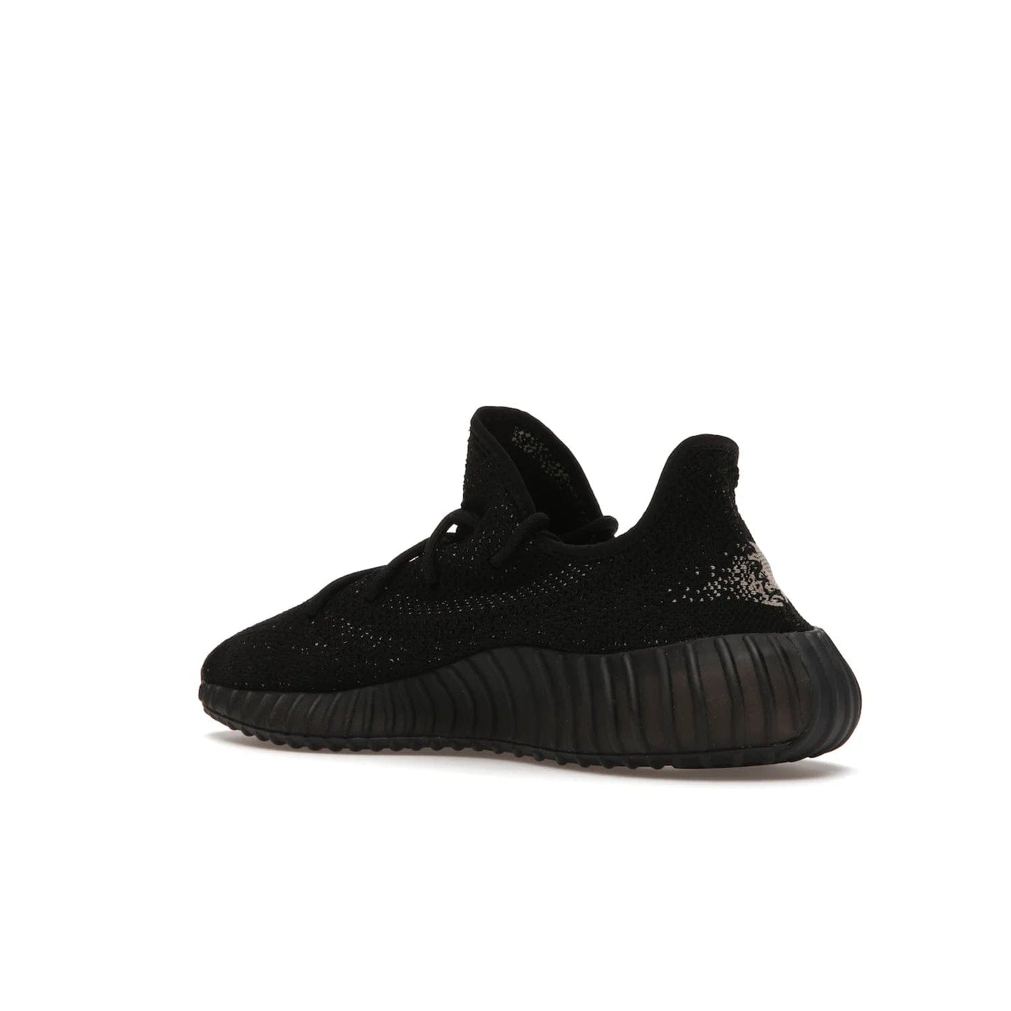 adidas Yeezy Boost 350 V2 Core Black White (2016/2022) - Image 23 - Only at www.BallersClubKickz.com - Stylish adidas Yeezy Boost 350 V2 in classic black with white "SPLY-350" stitched to the side stripe. Features Primeknit upper & Boost sole for comfort. Restock in March 2022.