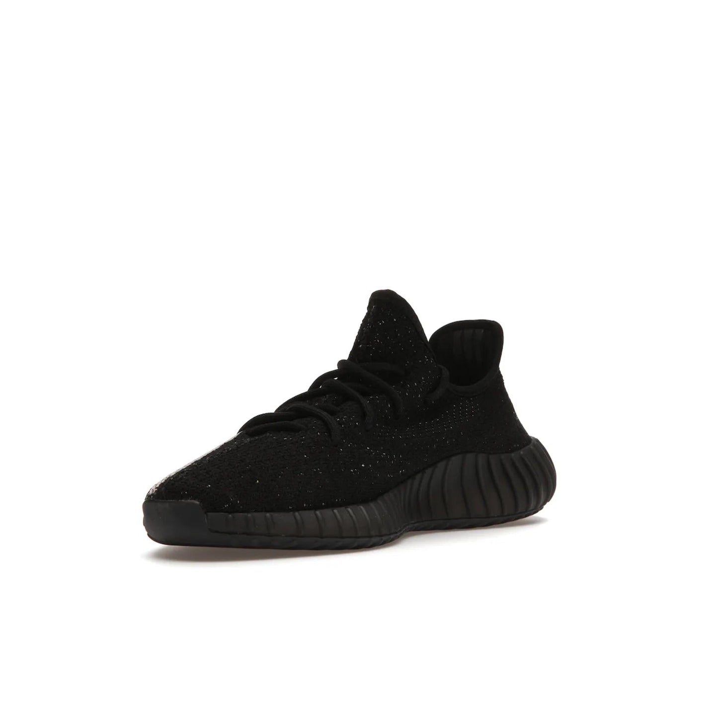adidas Yeezy Boost 350 V2 Core Black White (2016/2022) - Image 14 - Only at www.BallersClubKickz.com - Stylish adidas Yeezy Boost 350 V2 in classic black with white "SPLY-350" stitched to the side stripe. Features Primeknit upper & Boost sole for comfort. Restock in March 2022.