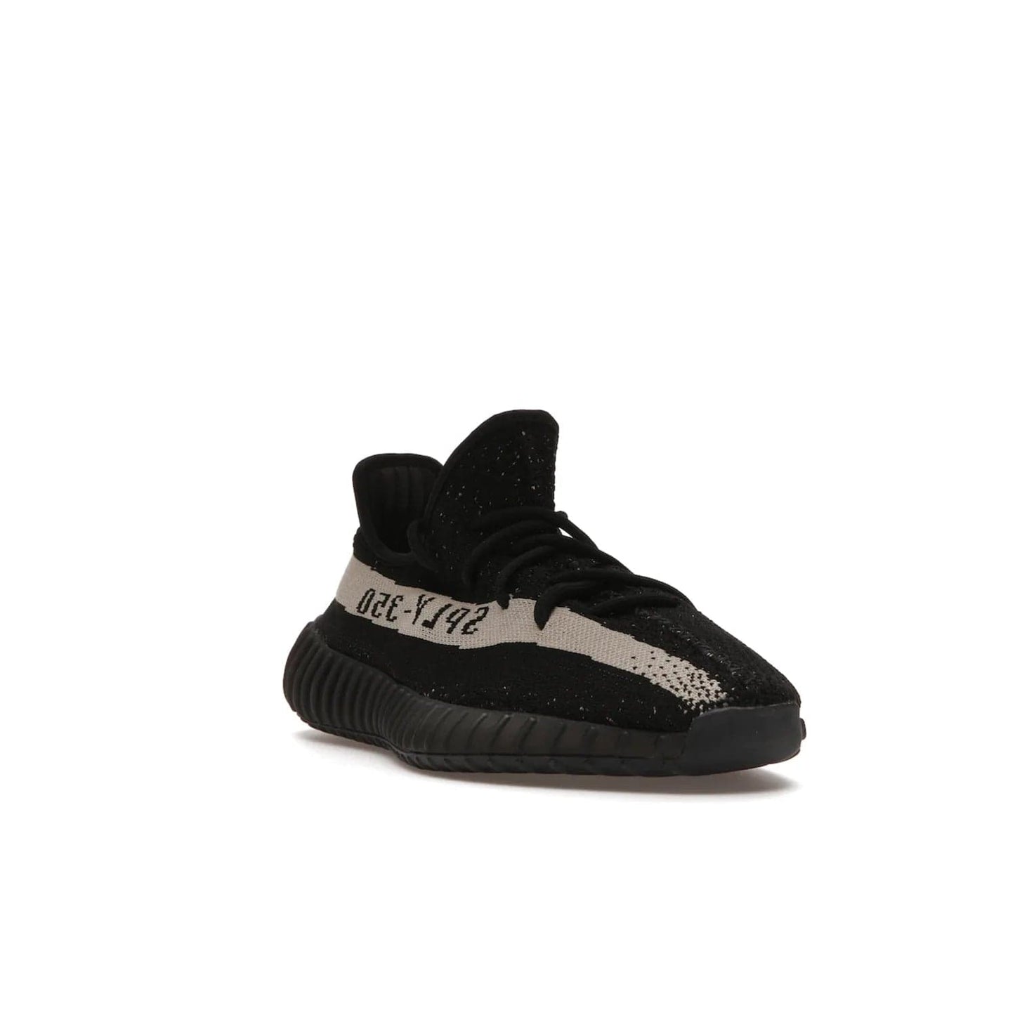 adidas Yeezy Boost 350 V2 Core Black White (2016/2022) - Image 7 - Only at www.BallersClubKickz.com - Stylish adidas Yeezy Boost 350 V2 in classic black with white "SPLY-350" stitched to the side stripe. Features Primeknit upper & Boost sole for comfort. Restock in March 2022.
