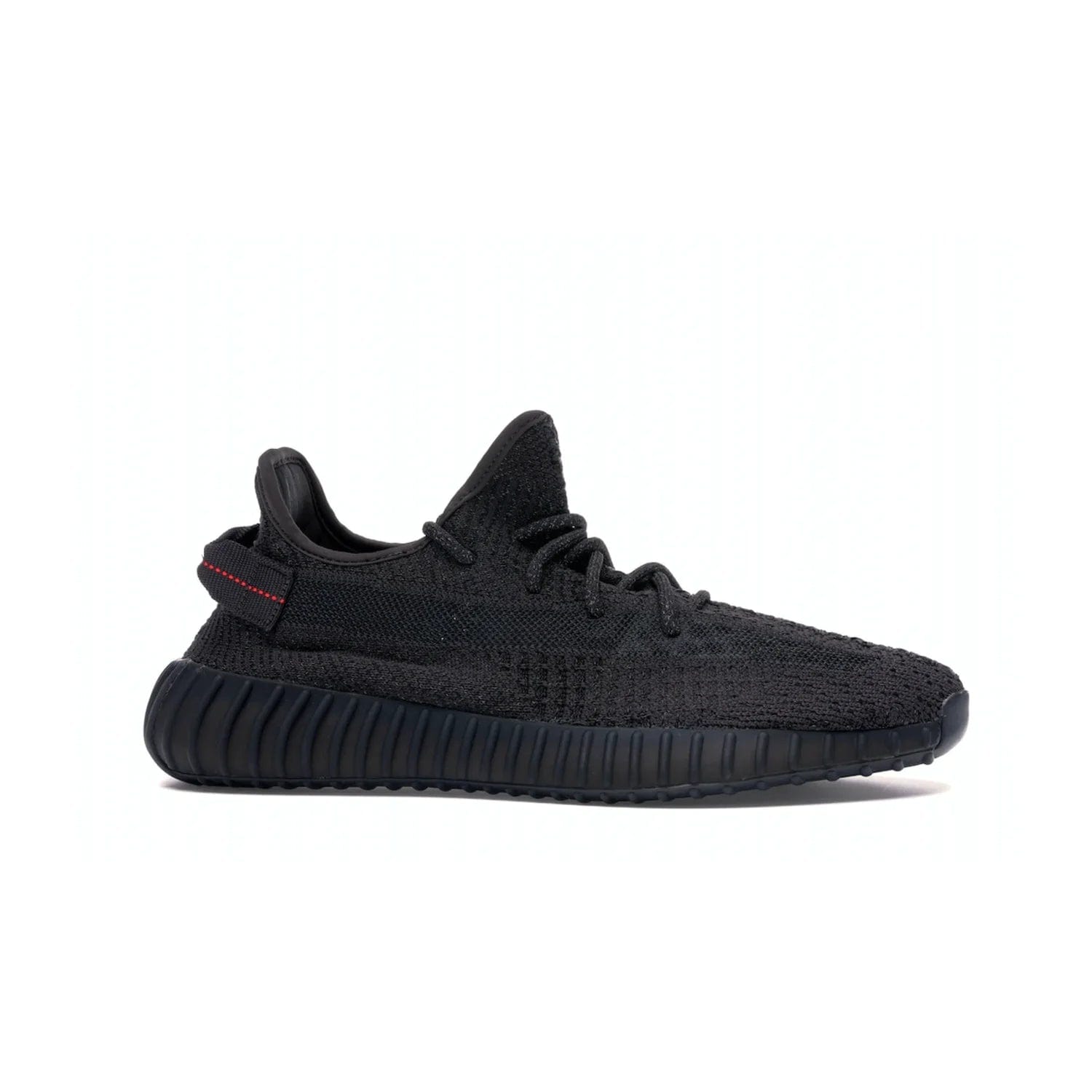 adidas Yeezy Boost 350 V2 Static Black (Reflective) - Image 2 - Only at www.BallersClubKickz.com - Make a statement with the adidas Yeezy Boost 350 V2 Static Black Reflective. All-black upper, reflective accents, midsole, and sole combine for a stylish look. High quality materials. June 2019 release. Add to your collection today.