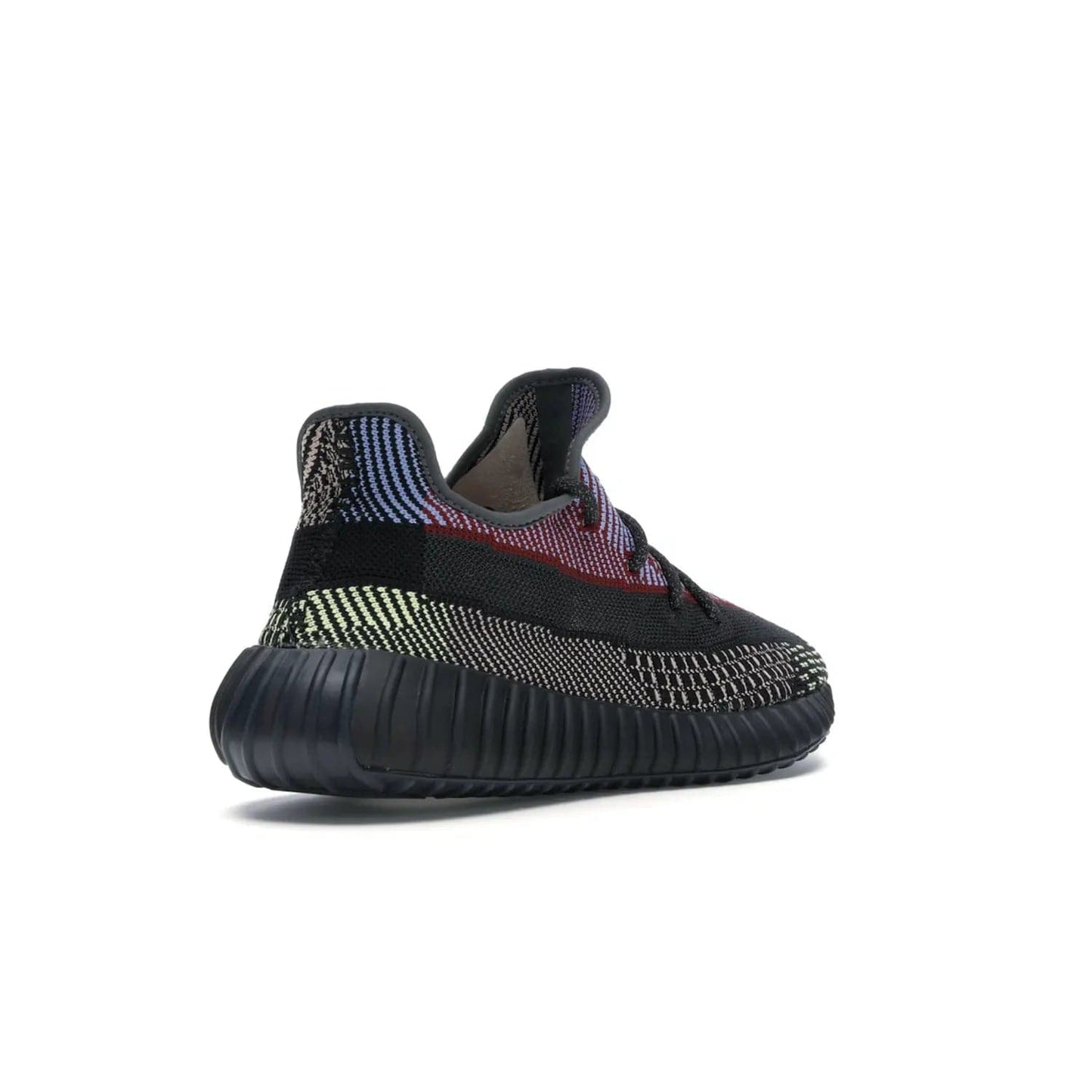 adidas Yeezy Boost 350 V2 Yecheil (Non-Reflective) - Image 32 - Only at www.BallersClubKickz.com - Make a statement with the eye-catching adidas Yeezy Boost 350 V2 Yecheil Non-Reflective. Featuring a spectrum of colorful hues, black upper, Boost cushioning, and black side stripe, the sneaker brings a luxe yet playful finish to any outfit.