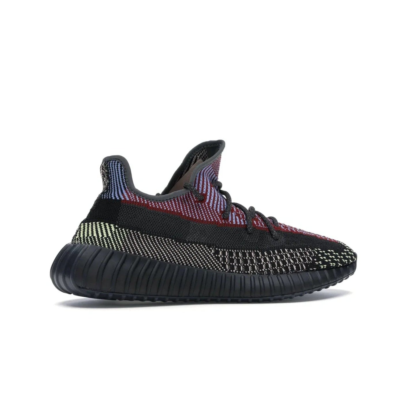 adidas Yeezy Boost 350 V2 Yecheil (Non-Reflective) - Image 35 - Only at www.BallersClubKickz.com - Make a statement with the eye-catching adidas Yeezy Boost 350 V2 Yecheil Non-Reflective. Featuring a spectrum of colorful hues, black upper, Boost cushioning, and black side stripe, the sneaker brings a luxe yet playful finish to any outfit.