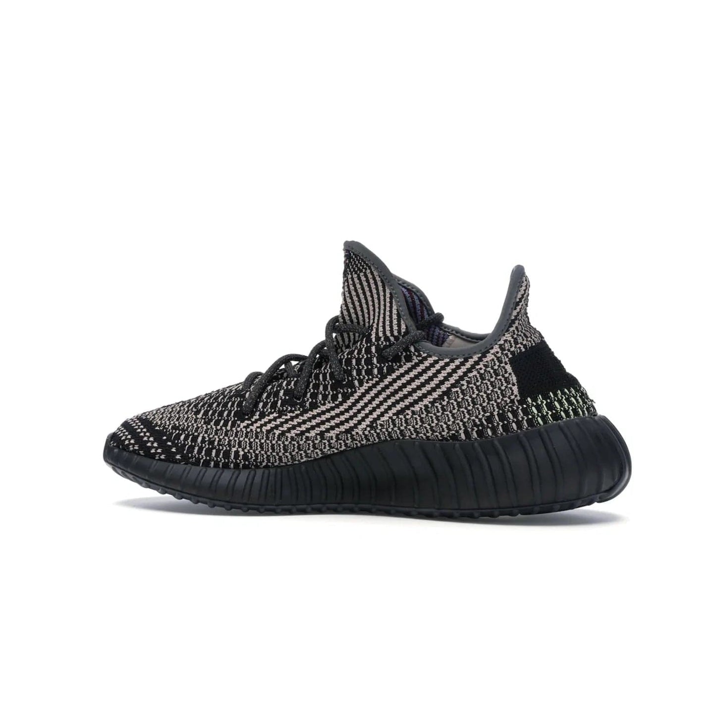 adidas Yeezy Boost 350 V2 Yecheil (Non-Reflective) - Image 21 - Only at www.BallersClubKickz.com - Make a statement with the eye-catching adidas Yeezy Boost 350 V2 Yecheil Non-Reflective. Featuring a spectrum of colorful hues, black upper, Boost cushioning, and black side stripe, the sneaker brings a luxe yet playful finish to any outfit.