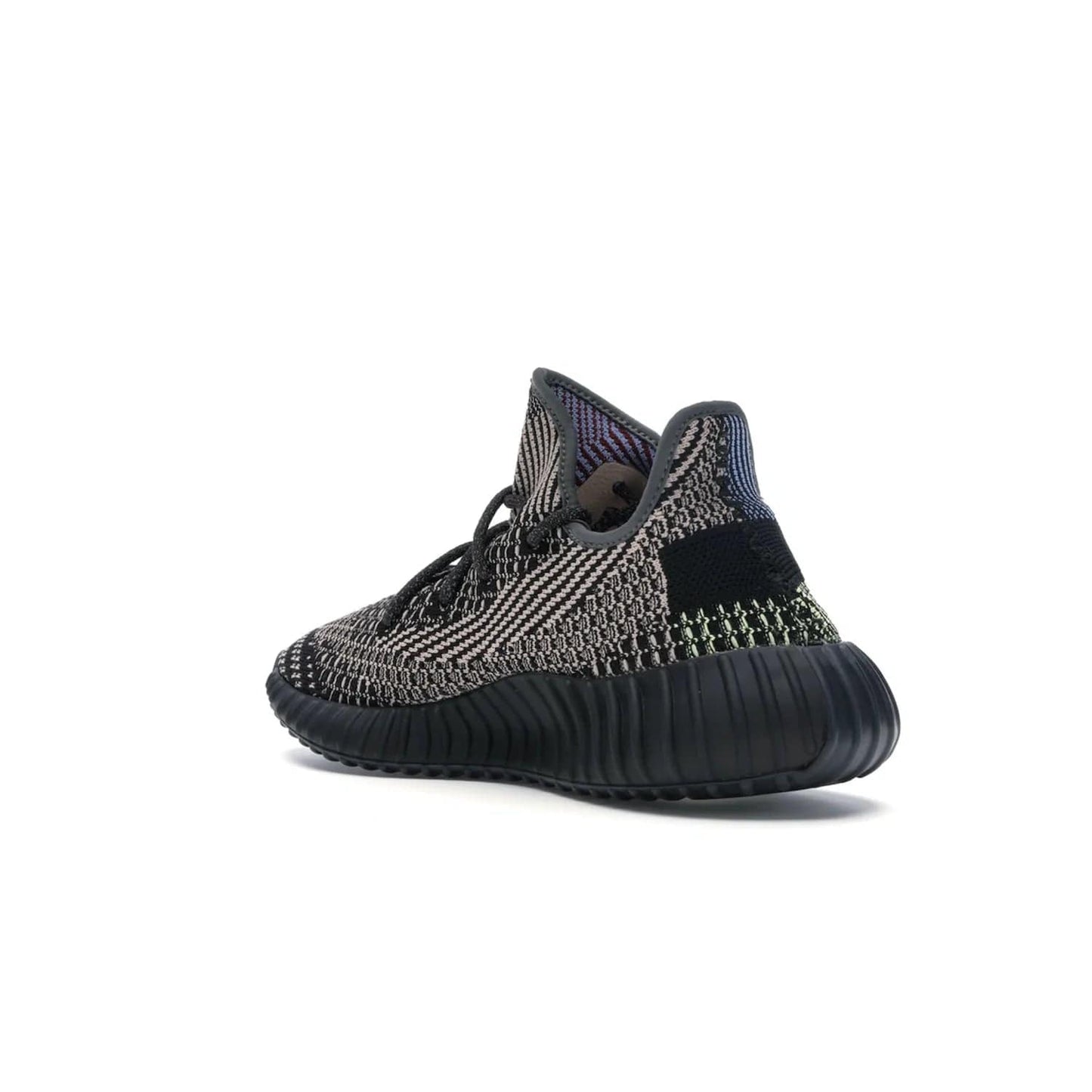 adidas Yeezy Boost 350 V2 Yecheil (Non-Reflective) - Image 24 - Only at www.BallersClubKickz.com - Make a statement with the eye-catching adidas Yeezy Boost 350 V2 Yecheil Non-Reflective. Featuring a spectrum of colorful hues, black upper, Boost cushioning, and black side stripe, the sneaker brings a luxe yet playful finish to any outfit.