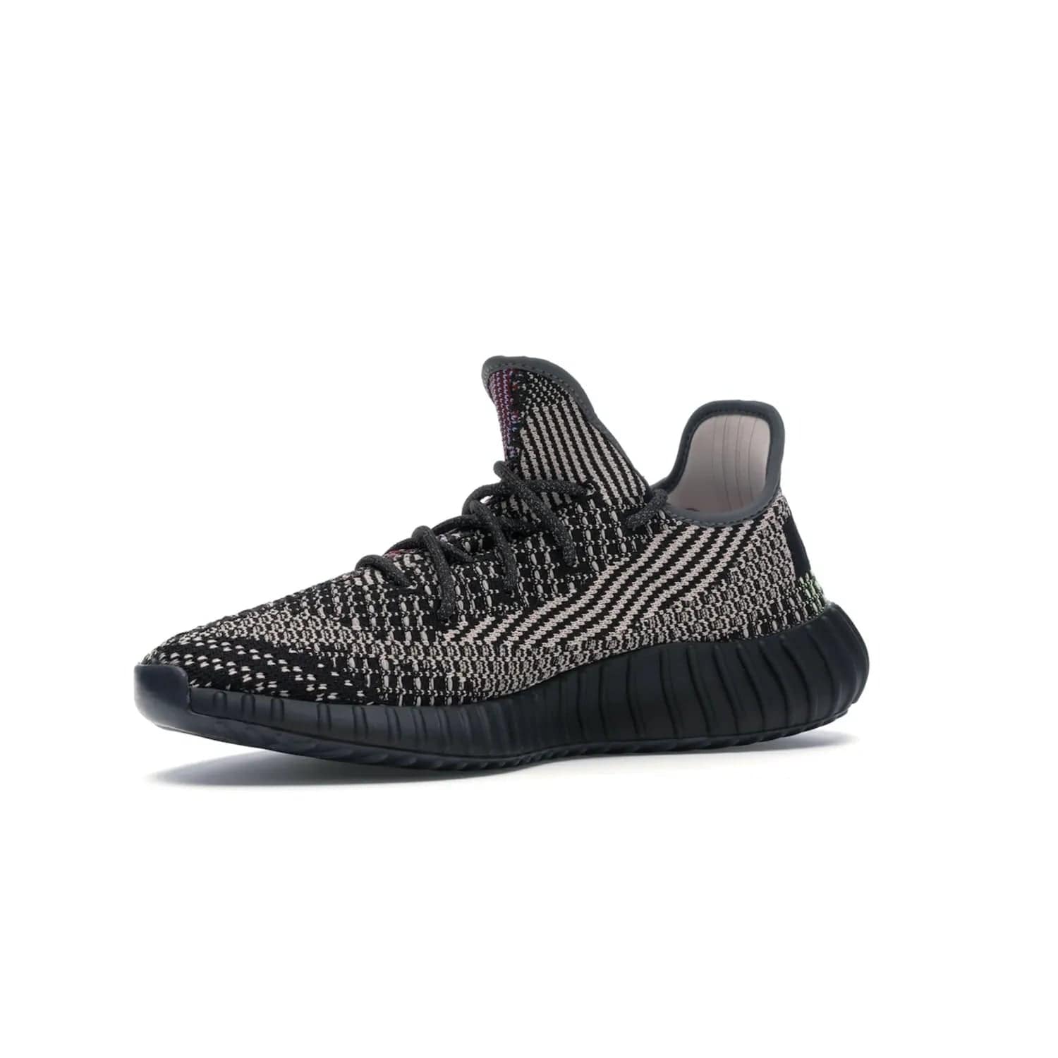 adidas Yeezy Boost 350 V2 Yecheil (Non-Reflective) - Image 16 - Only at www.BallersClubKickz.com - Make a statement with the eye-catching adidas Yeezy Boost 350 V2 Yecheil Non-Reflective. Featuring a spectrum of colorful hues, black upper, Boost cushioning, and black side stripe, the sneaker brings a luxe yet playful finish to any outfit.