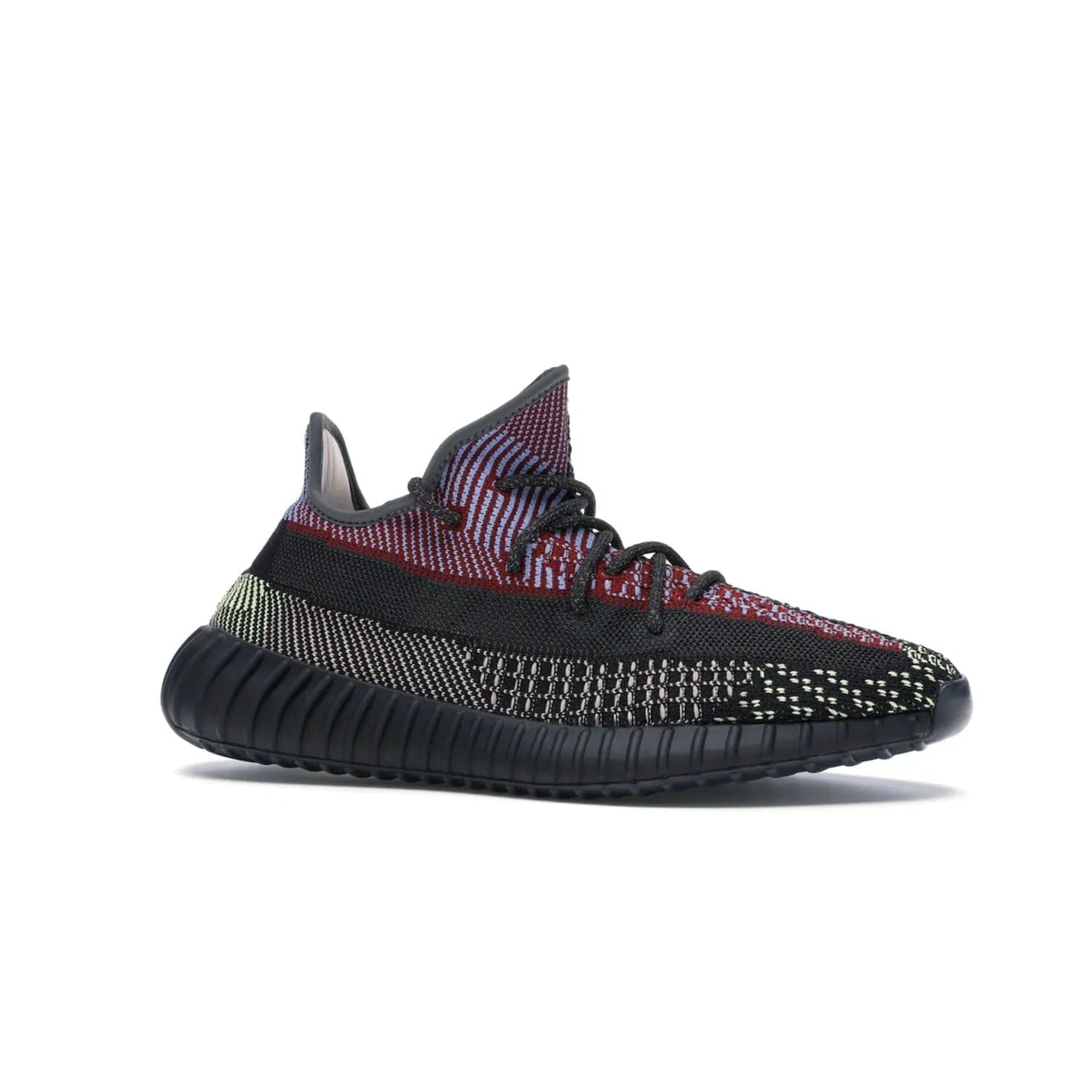 adidas Yeezy Boost 350 V2 Yecheil (Non-Reflective) - Image 3 - Only at www.BallersClubKickz.com - Make a statement with the eye-catching adidas Yeezy Boost 350 V2 Yecheil Non-Reflective. Featuring a spectrum of colorful hues, black upper, Boost cushioning, and black side stripe, the sneaker brings a luxe yet playful finish to any outfit.