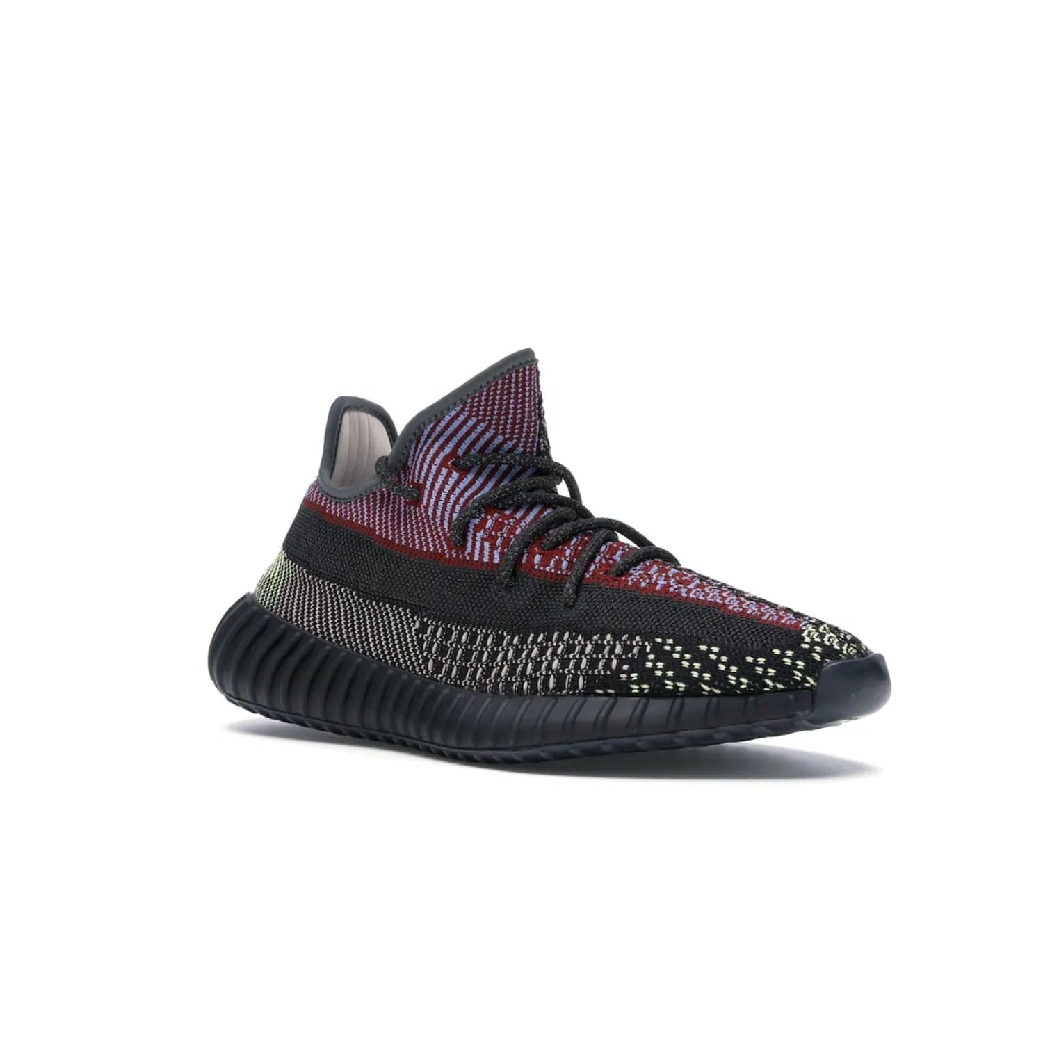 adidas Yeezy Boost 350 V2 Yecheil (Non-Reflective) - Image 5 - Only at www.BallersClubKickz.com - Make a statement with the eye-catching adidas Yeezy Boost 350 V2 Yecheil Non-Reflective. Featuring a spectrum of colorful hues, black upper, Boost cushioning, and black side stripe, the sneaker brings a luxe yet playful finish to any outfit.
