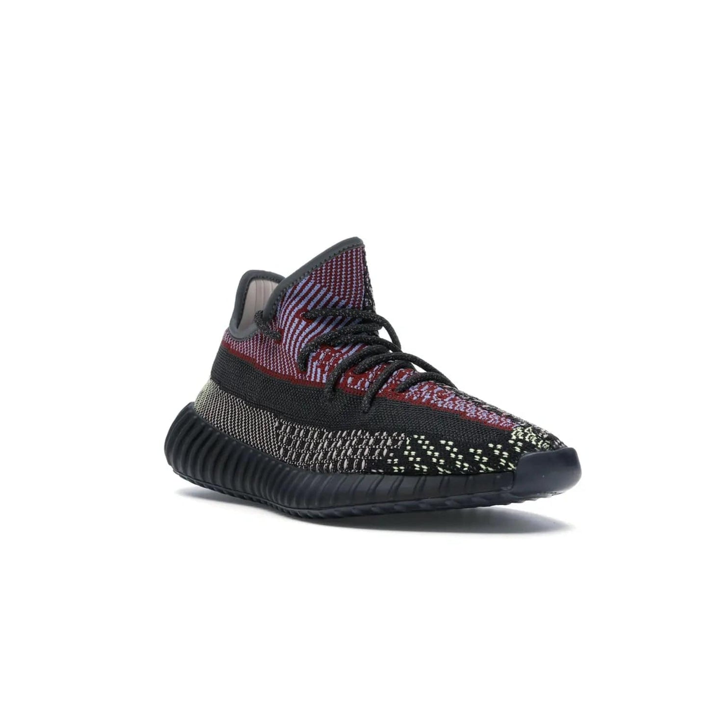 adidas Yeezy Boost 350 V2 Yecheil (Non-Reflective) - Image 6 - Only at www.BallersClubKickz.com - Make a statement with the eye-catching adidas Yeezy Boost 350 V2 Yecheil Non-Reflective. Featuring a spectrum of colorful hues, black upper, Boost cushioning, and black side stripe, the sneaker brings a luxe yet playful finish to any outfit.