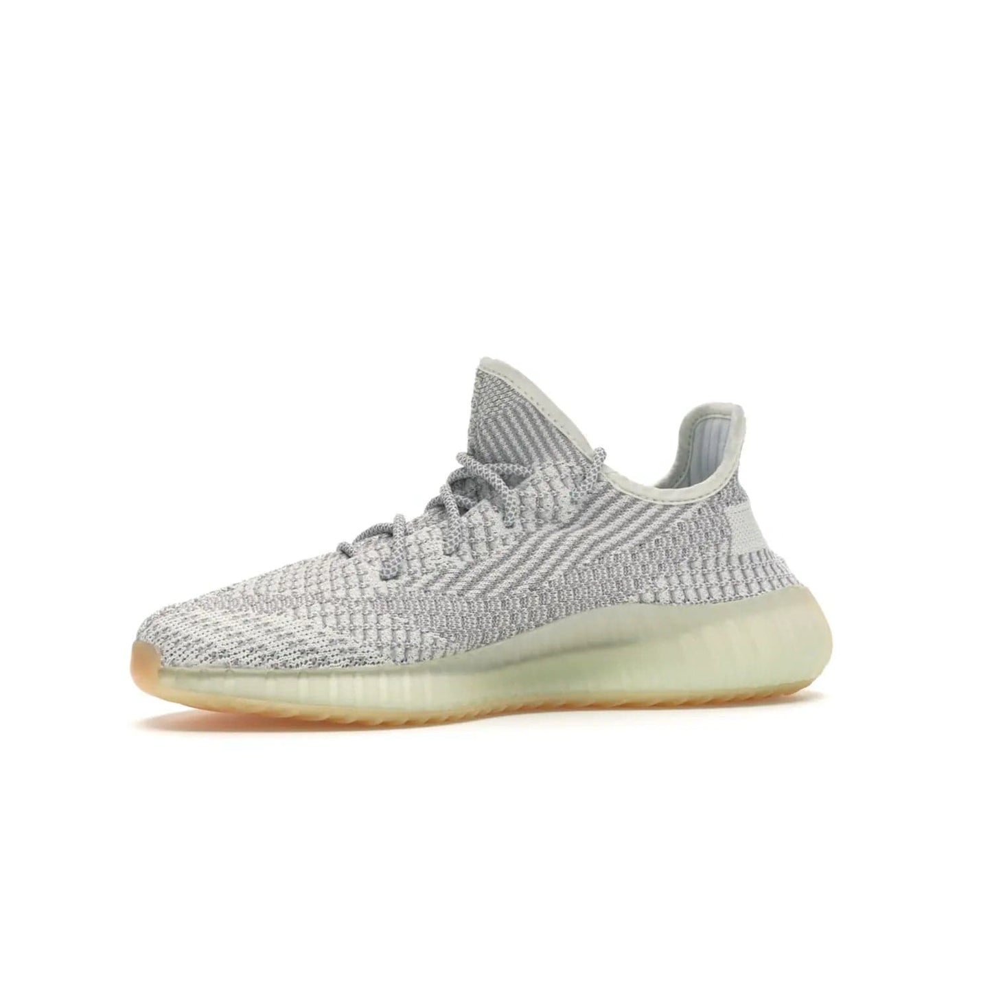 adidas Yeezy Boost 350 V2 Yeshaya (Non-Reflective) - Image 17 - Only at www.BallersClubKickz.com - Step out in style with the adidas Yeezy Boost 350 V2 Yeshaya (Non-Reflective). Gray-and-white Primeknit upper with mesh side stripe & rope laces, plus a translucent Boost sole with a hint of yellow. Make a statement and feel comfortable with this stylish sneaker.