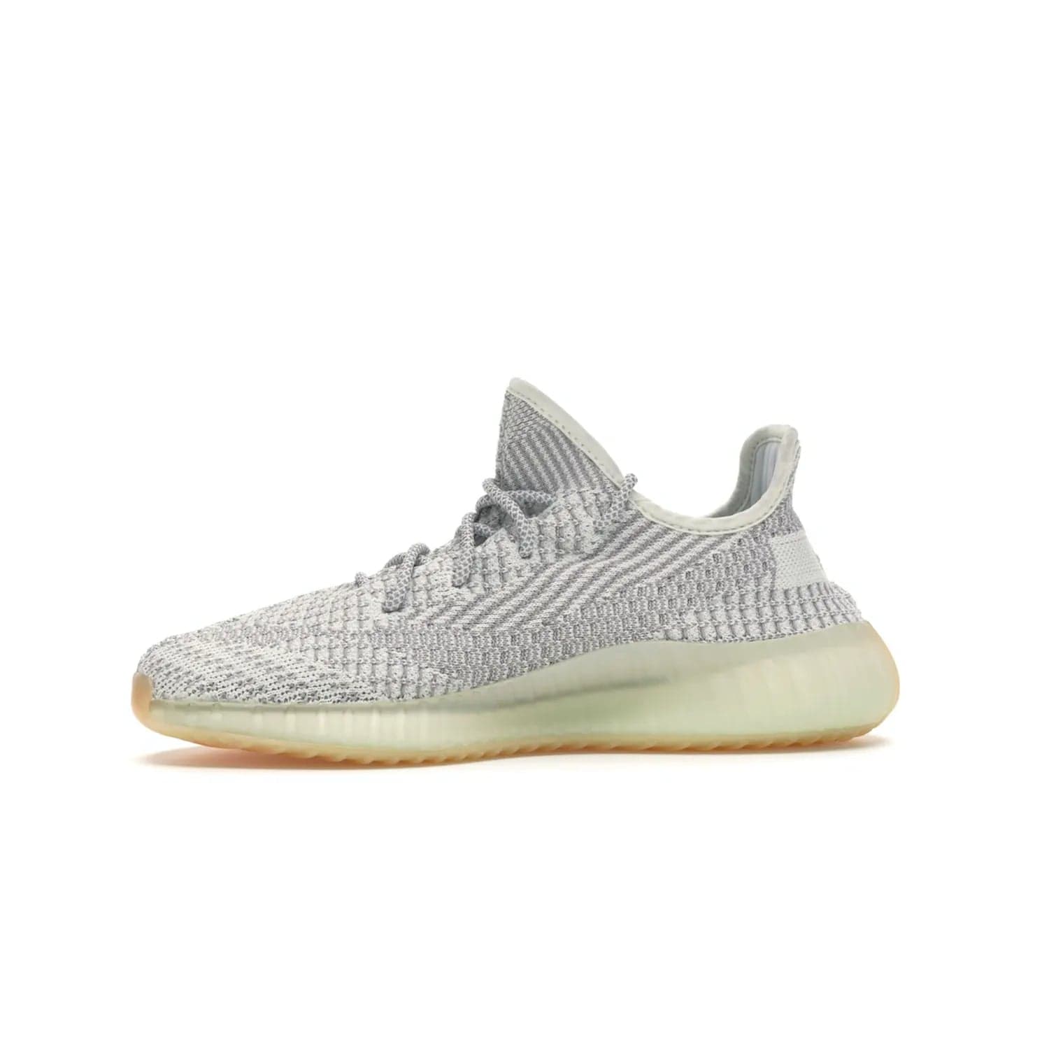adidas Yeezy Boost 350 V2 Yeshaya (Non-Reflective) - Image 18 - Only at www.BallersClubKickz.com - Step out in style with the adidas Yeezy Boost 350 V2 Yeshaya (Non-Reflective). Gray-and-white Primeknit upper with mesh side stripe & rope laces, plus a translucent Boost sole with a hint of yellow. Make a statement and feel comfortable with this stylish sneaker.