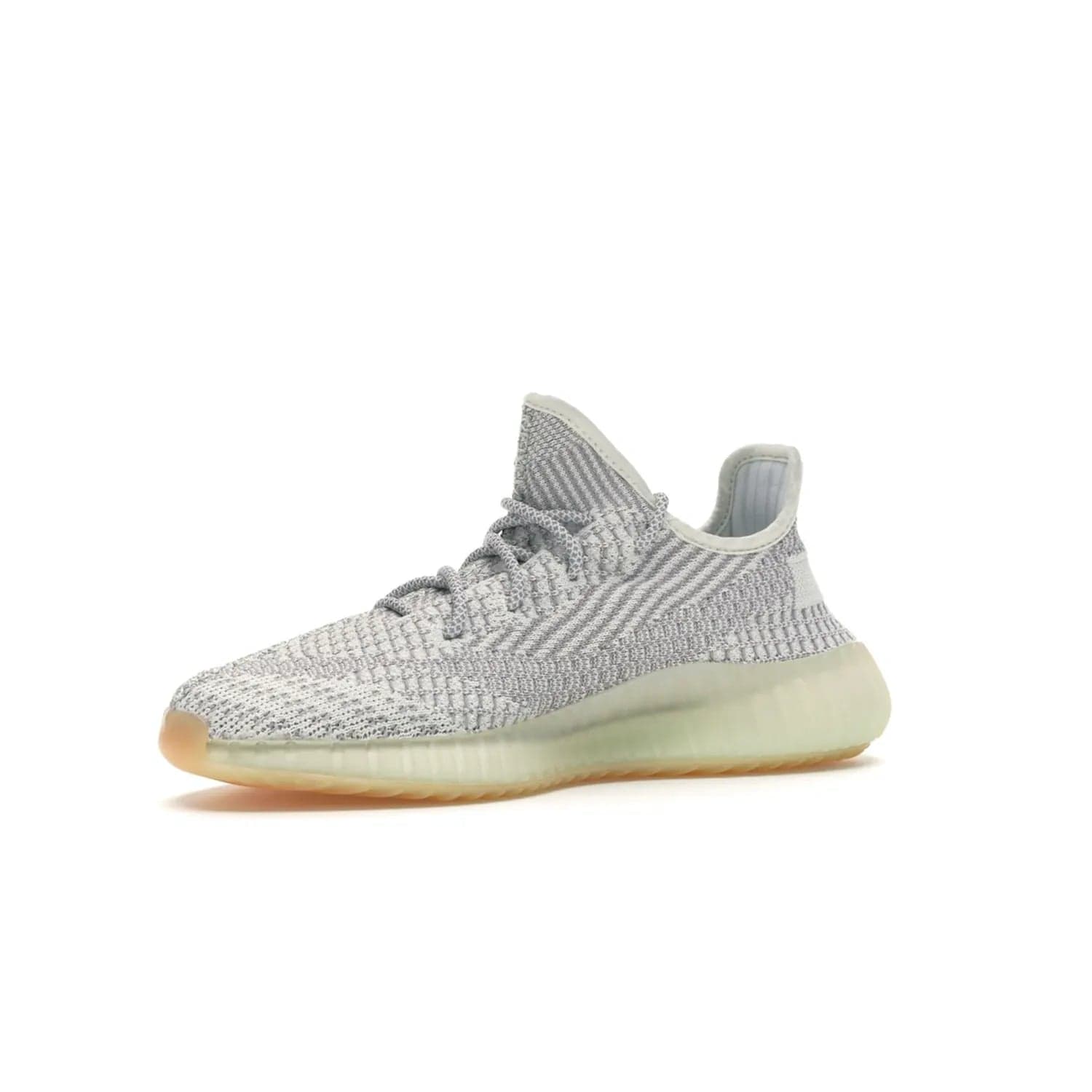 adidas Yeezy Boost 350 V2 Yeshaya (Non-Reflective) - Image 16 - Only at www.BallersClubKickz.com - Step out in style with the adidas Yeezy Boost 350 V2 Yeshaya (Non-Reflective). Gray-and-white Primeknit upper with mesh side stripe & rope laces, plus a translucent Boost sole with a hint of yellow. Make a statement and feel comfortable with this stylish sneaker.