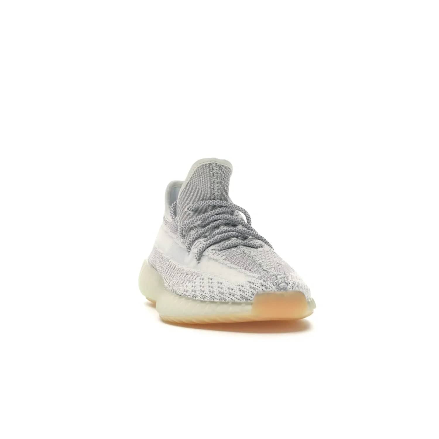 adidas Yeezy Boost 350 V2 Yeshaya (Non-Reflective) - Image 8 - Only at www.BallersClubKickz.com - Step out in style with the adidas Yeezy Boost 350 V2 Yeshaya (Non-Reflective). Gray-and-white Primeknit upper with mesh side stripe & rope laces, plus a translucent Boost sole with a hint of yellow. Make a statement and feel comfortable with this stylish sneaker.