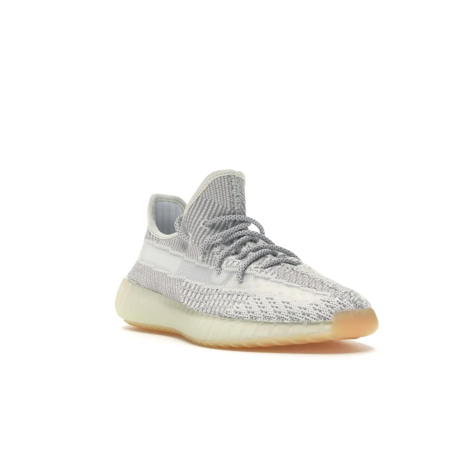 adidas Yeezy Boost 350 V2 Yeshaya (Non-Reflective) - Image 6 - Only at www.BallersClubKickz.com - Step out in style with the adidas Yeezy Boost 350 V2 Yeshaya (Non-Reflective). Gray-and-white Primeknit upper with mesh side stripe & rope laces, plus a translucent Boost sole with a hint of yellow. Make a statement and feel comfortable with this stylish sneaker.