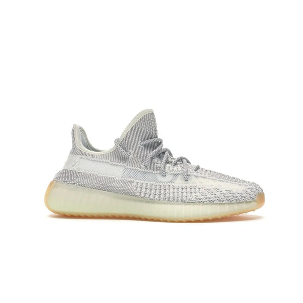 adidas Yeezy Boost 350 V2 Yeshaya (Non-Reflective) - Image 2 - Only at www.BallersClubKickz.com - Step out in style with the adidas Yeezy Boost 350 V2 Yeshaya (Non-Reflective). Gray-and-white Primeknit upper with mesh side stripe & rope laces, plus a translucent Boost sole with a hint of yellow. Make a statement and feel comfortable with this stylish sneaker.