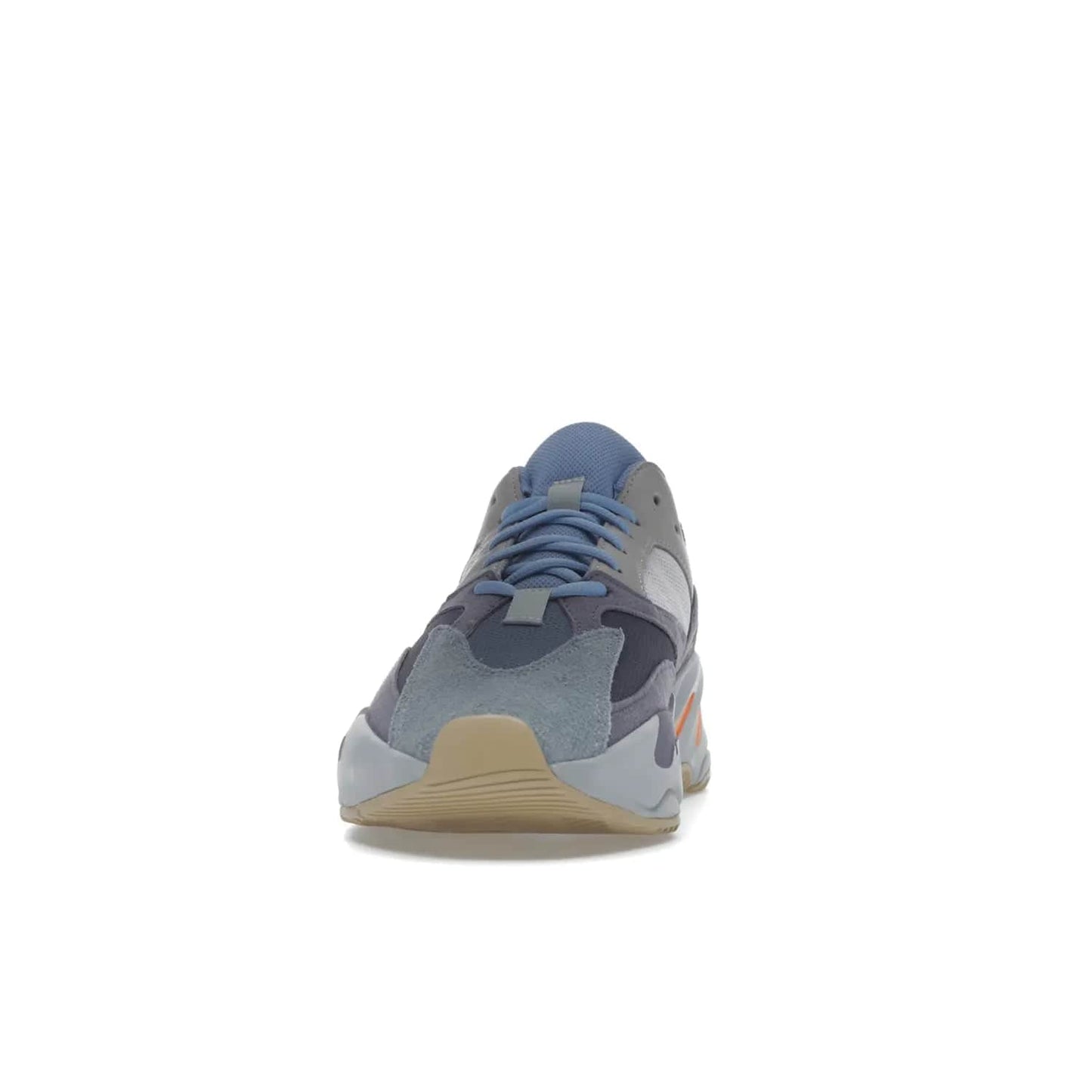 adidas Yeezy Boost 700 Carbon Blue - Image 11 - Only at www.BallersClubKickz.com - Style meets practicality with the adidas Yeezy Boost 700 Carbon Blue. Tonal grey and carbon blue mix of suede and mesh upper, grey midsole and gum outsole. Get yours today.