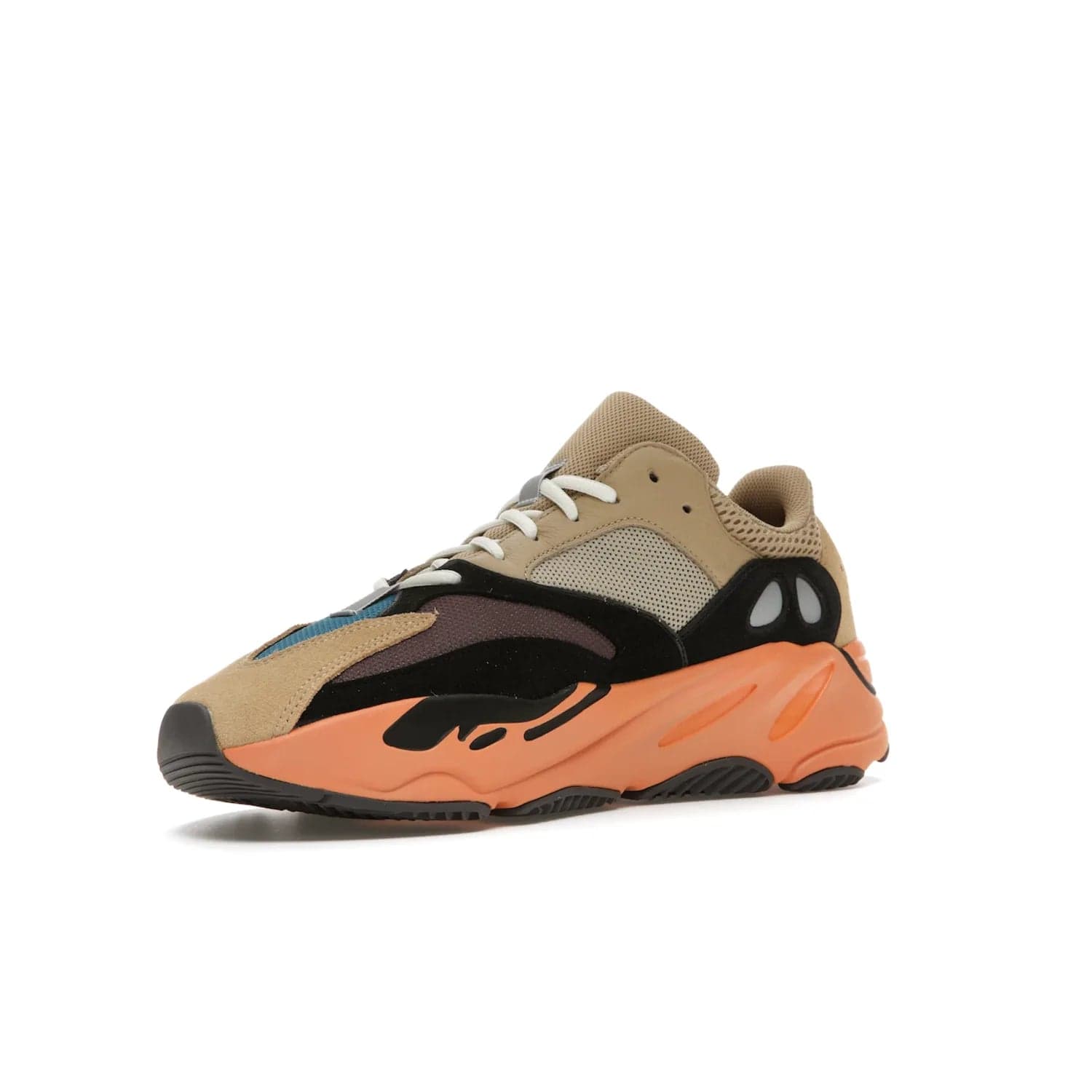 adidas Yeezy Boost 700 Enflame Amber - Image 15 - Only at www.BallersClubKickz.com - Adidas Yeezy Boost 700 Enflame Amber: Eye-catching design with pale yellow, brown, teal, and orange! Get yours in June 2021.