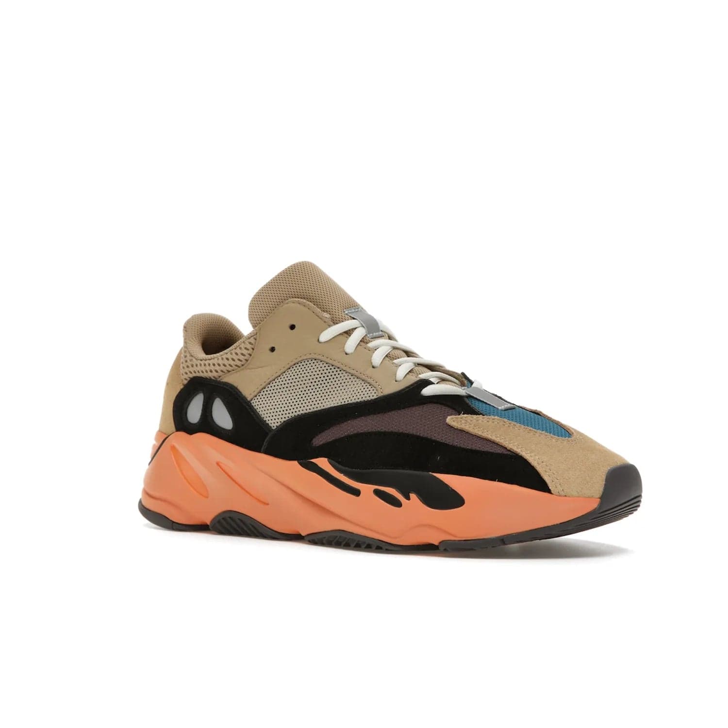 adidas Yeezy Boost 700 Enflame Amber - Image 5 - Only at www.BallersClubKickz.com - Adidas Yeezy Boost 700 Enflame Amber: Eye-catching design with pale yellow, brown, teal, and orange! Get yours in June 2021.