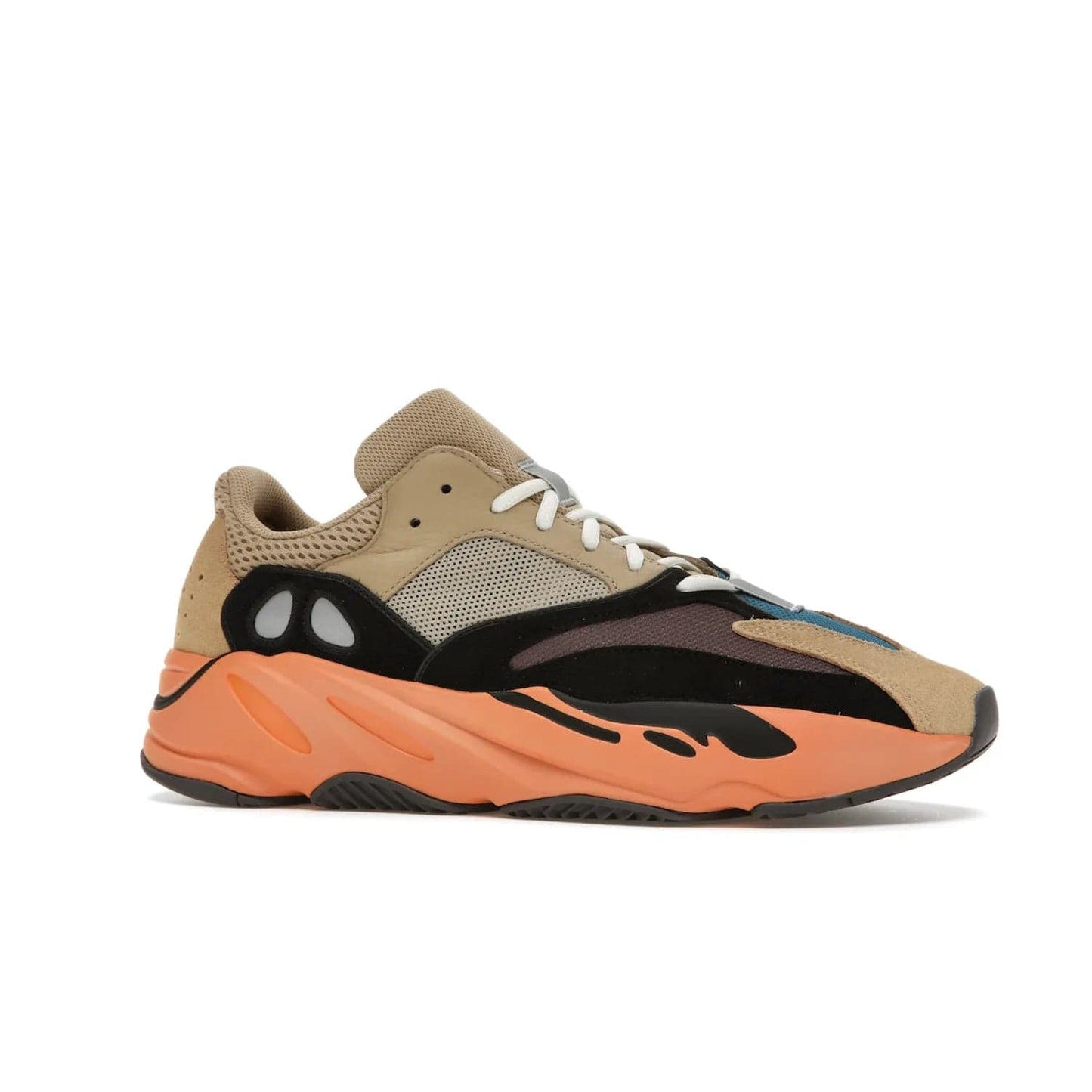 adidas Yeezy Boost 700 Enflame Amber - Image 3 - Only at www.BallersClubKickz.com - Adidas Yeezy Boost 700 Enflame Amber: Eye-catching design with pale yellow, brown, teal, and orange! Get yours in June 2021.