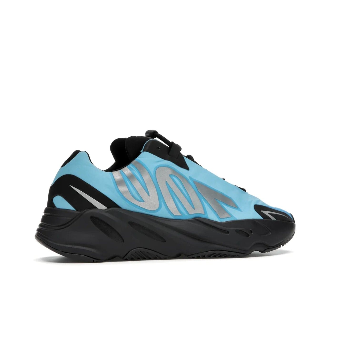 adidas Yeezy Boost 700 MNVN Bright Cyan - Image 35 - Only at www.BallersClubKickz.com - The adidas Yeezy Boost 700 MNVN features a Bright Cyan nylon upper with iconic "700" graphics and a sculptural black Boost sole for superior style and comfort. Step into legendary style and comfort in June 2021.