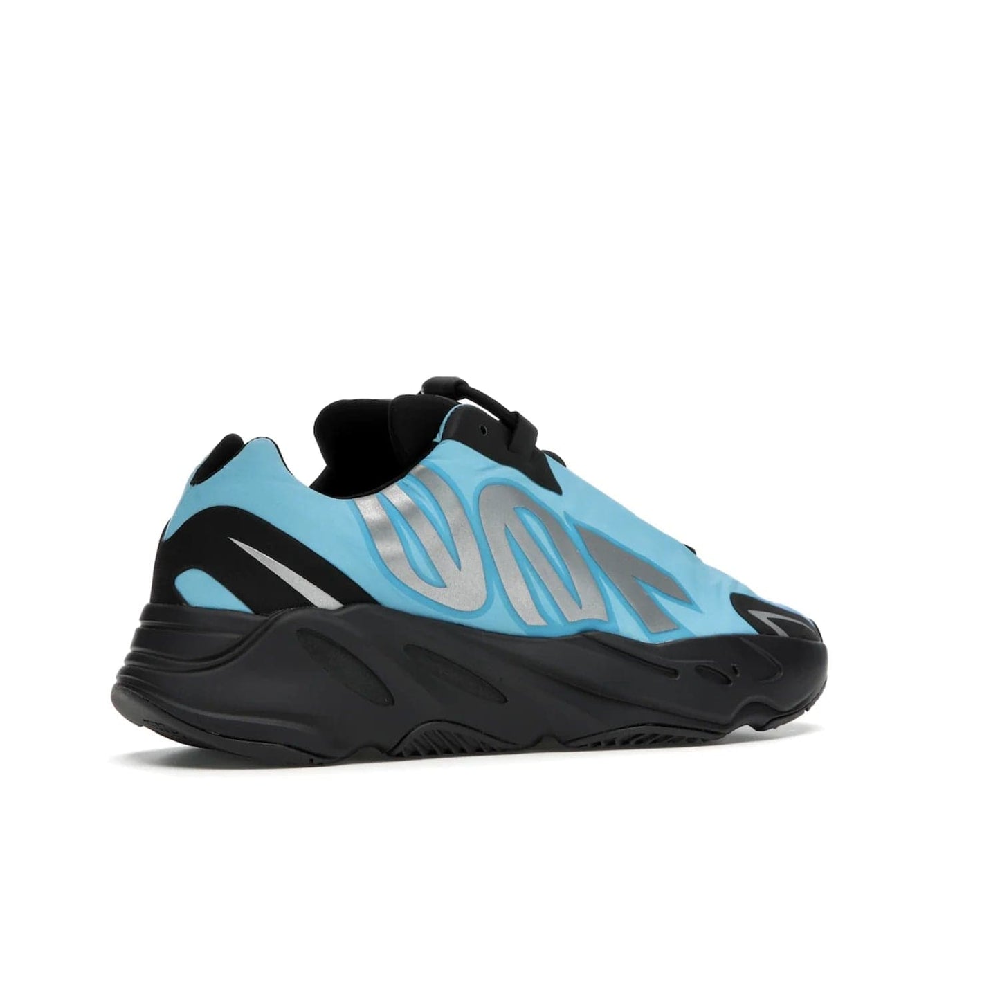 adidas Yeezy Boost 700 MNVN Bright Cyan - Image 34 - Only at www.BallersClubKickz.com - The adidas Yeezy Boost 700 MNVN features a Bright Cyan nylon upper with iconic "700" graphics and a sculptural black Boost sole for superior style and comfort. Step into legendary style and comfort in June 2021.