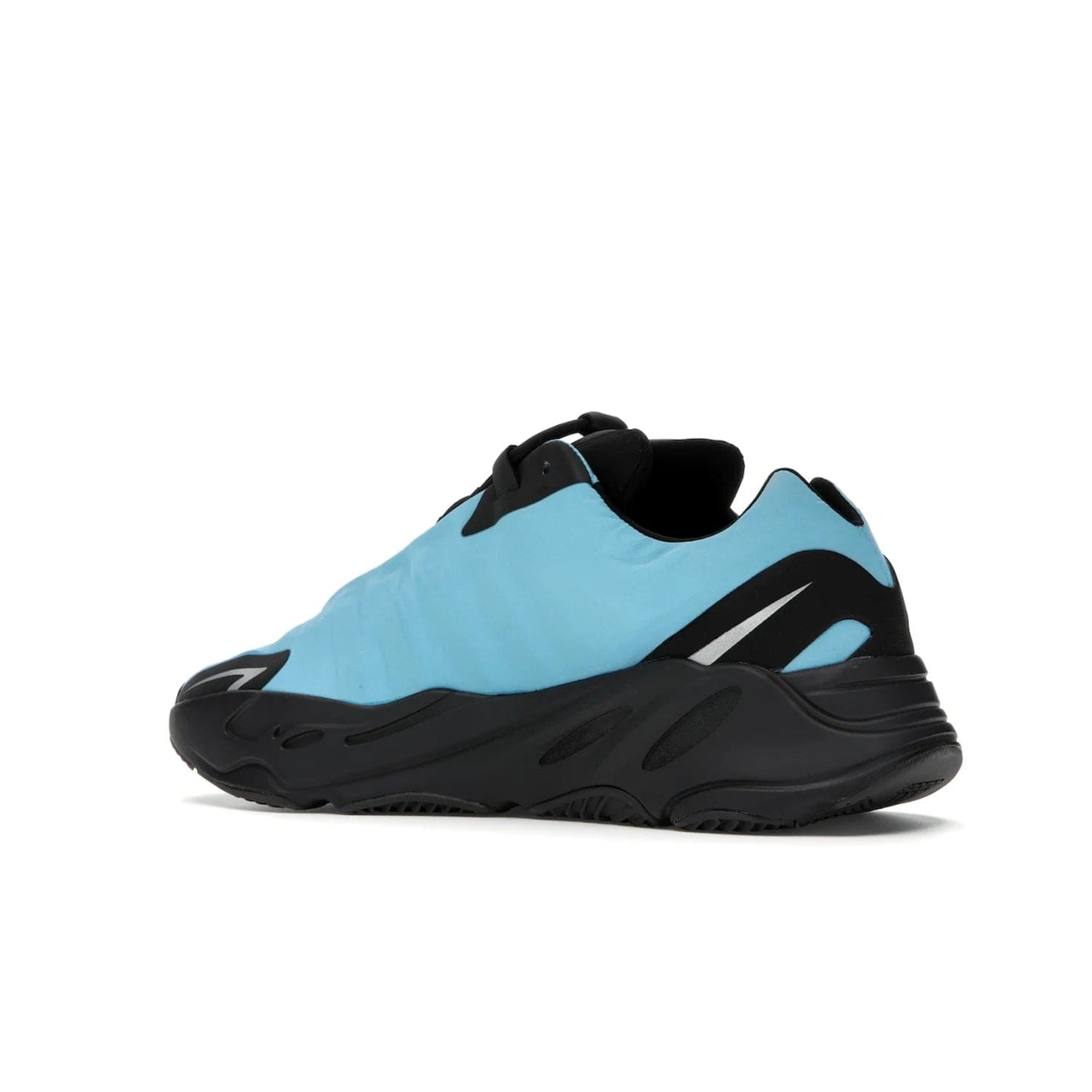 adidas Yeezy Boost 700 MNVN Bright Cyan - Image 22 - Only at www.BallersClubKickz.com - The adidas Yeezy Boost 700 MNVN features a Bright Cyan nylon upper with iconic "700" graphics and a sculptural black Boost sole for superior style and comfort. Step into legendary style and comfort in June 2021.