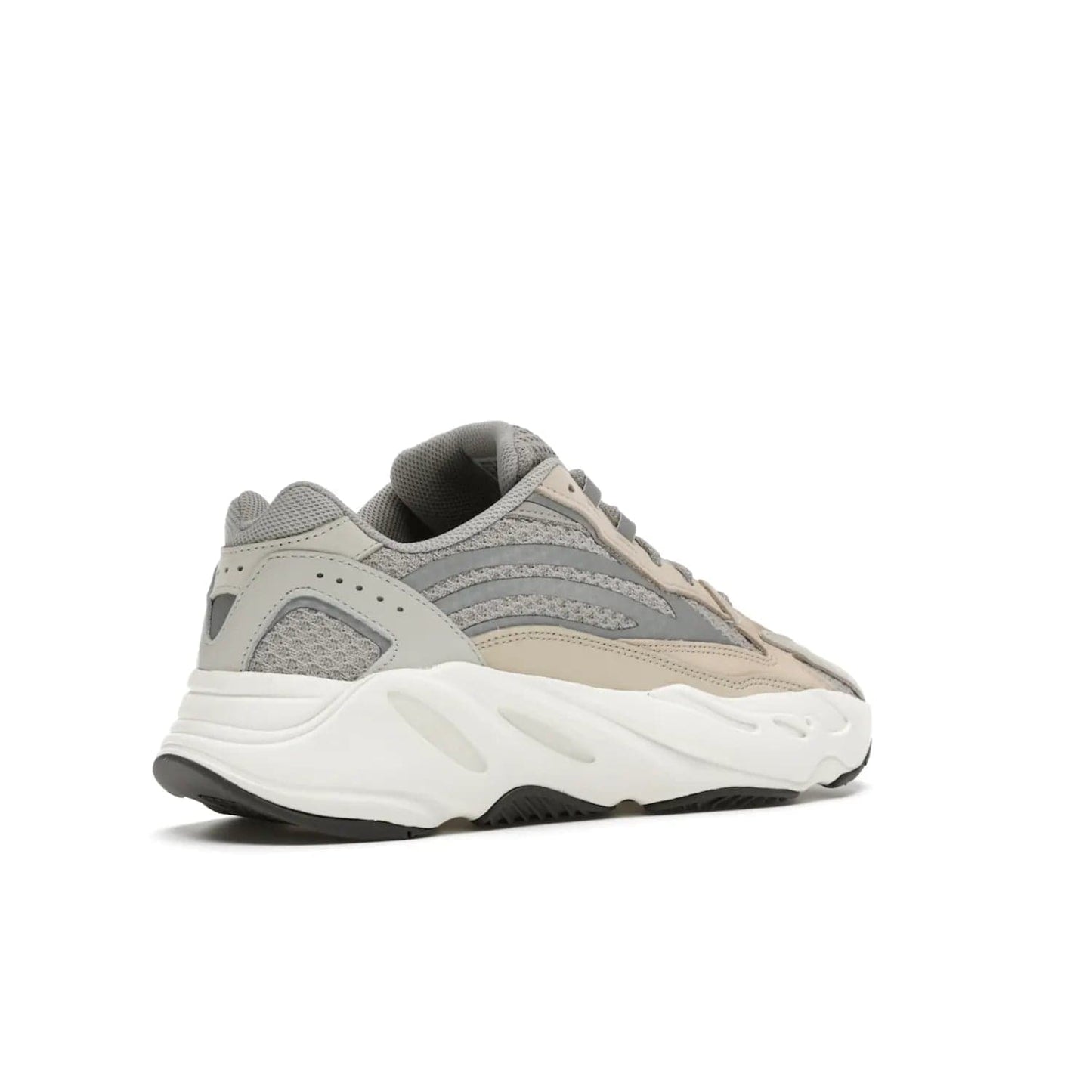 adidas Yeezy Boost 700 V2 Cream - Image 33 - Only at www.BallersClubKickz.com - Add style and luxury to your wardrobe with the adidas Yeezy 700 V2 Cream. Featuring a unique reflective upper, leather overlays, mesh underlays and the signature BOOST midsole, this silhouette is perfect for any stylish wardrobe.