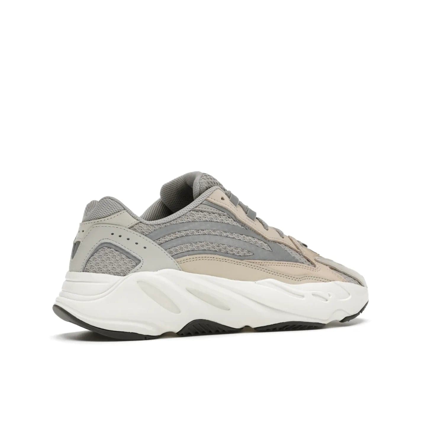 adidas Yeezy Boost 700 V2 Cream - Image 34 - Only at www.BallersClubKickz.com - Add style and luxury to your wardrobe with the adidas Yeezy 700 V2 Cream. Featuring a unique reflective upper, leather overlays, mesh underlays and the signature BOOST midsole, this silhouette is perfect for any stylish wardrobe.