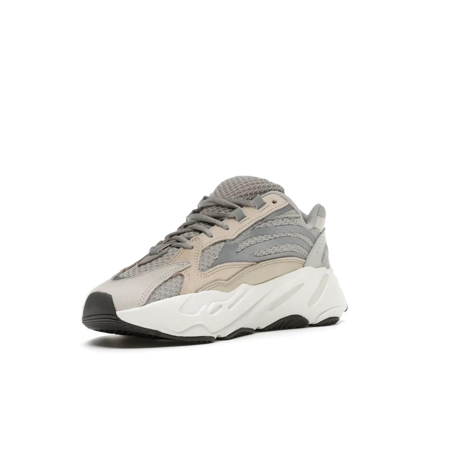adidas Yeezy Boost 700 V2 Cream - Image 14 - Only at www.BallersClubKickz.com - Add style and luxury to your wardrobe with the adidas Yeezy 700 V2 Cream. Featuring a unique reflective upper, leather overlays, mesh underlays and the signature BOOST midsole, this silhouette is perfect for any stylish wardrobe.