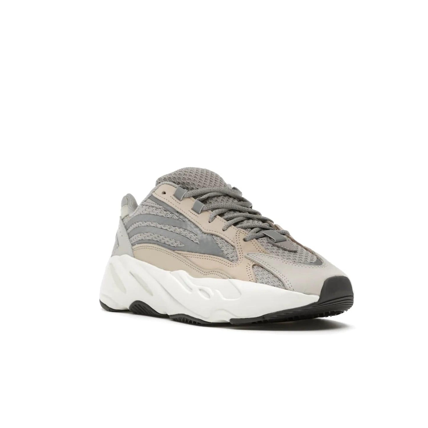 adidas Yeezy Boost 700 V2 Cream - Image 6 - Only at www.BallersClubKickz.com - Add style and luxury to your wardrobe with the adidas Yeezy 700 V2 Cream. Featuring a unique reflective upper, leather overlays, mesh underlays and the signature BOOST midsole, this silhouette is perfect for any stylish wardrobe.