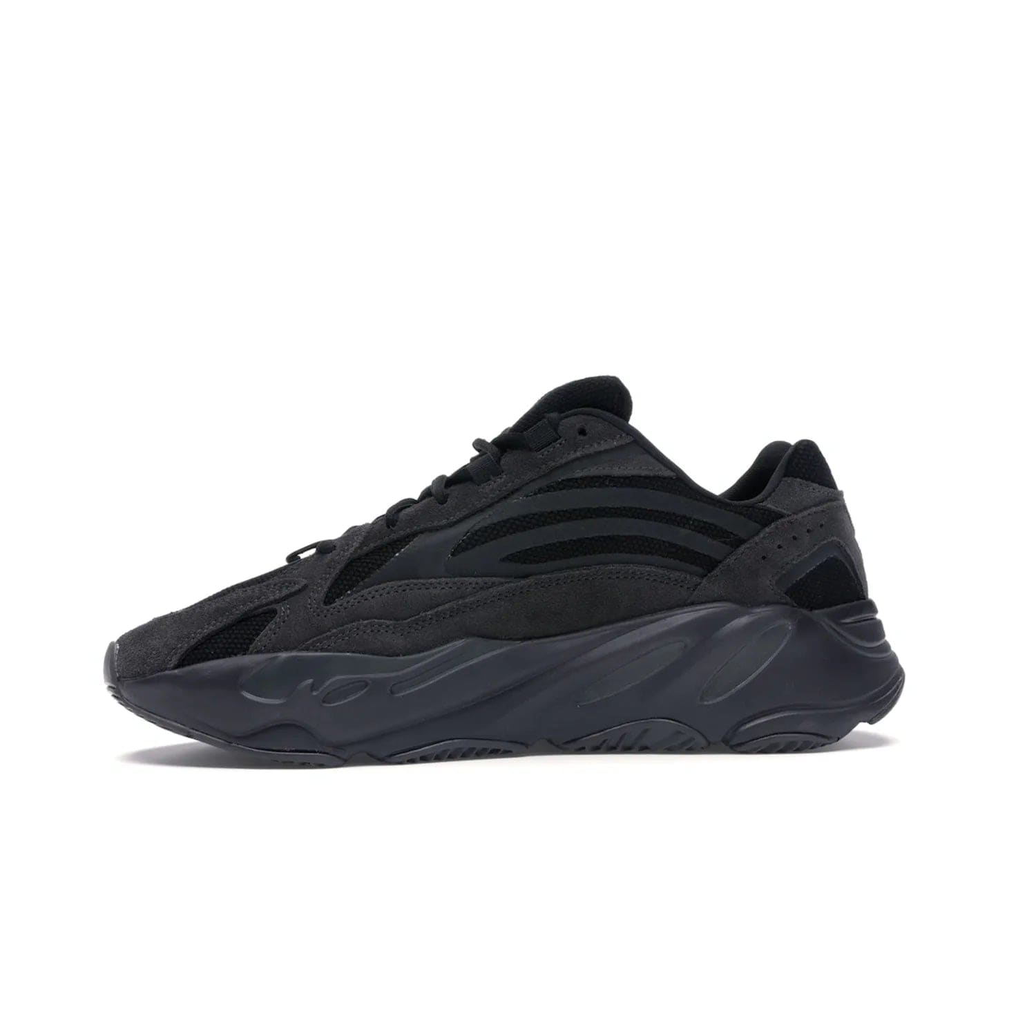 adidas Yeezy Boost 700 V2 Vanta - Image 18 - Only at www.BallersClubKickz.com - Introducing the adidas Yeezy Boost 700 V2 Vanta - a sleek and stylish all-black design featuring a combination of mesh, leather, and suede construction with signature Boost cushioning in the sole. The ultimate in comfort and support.