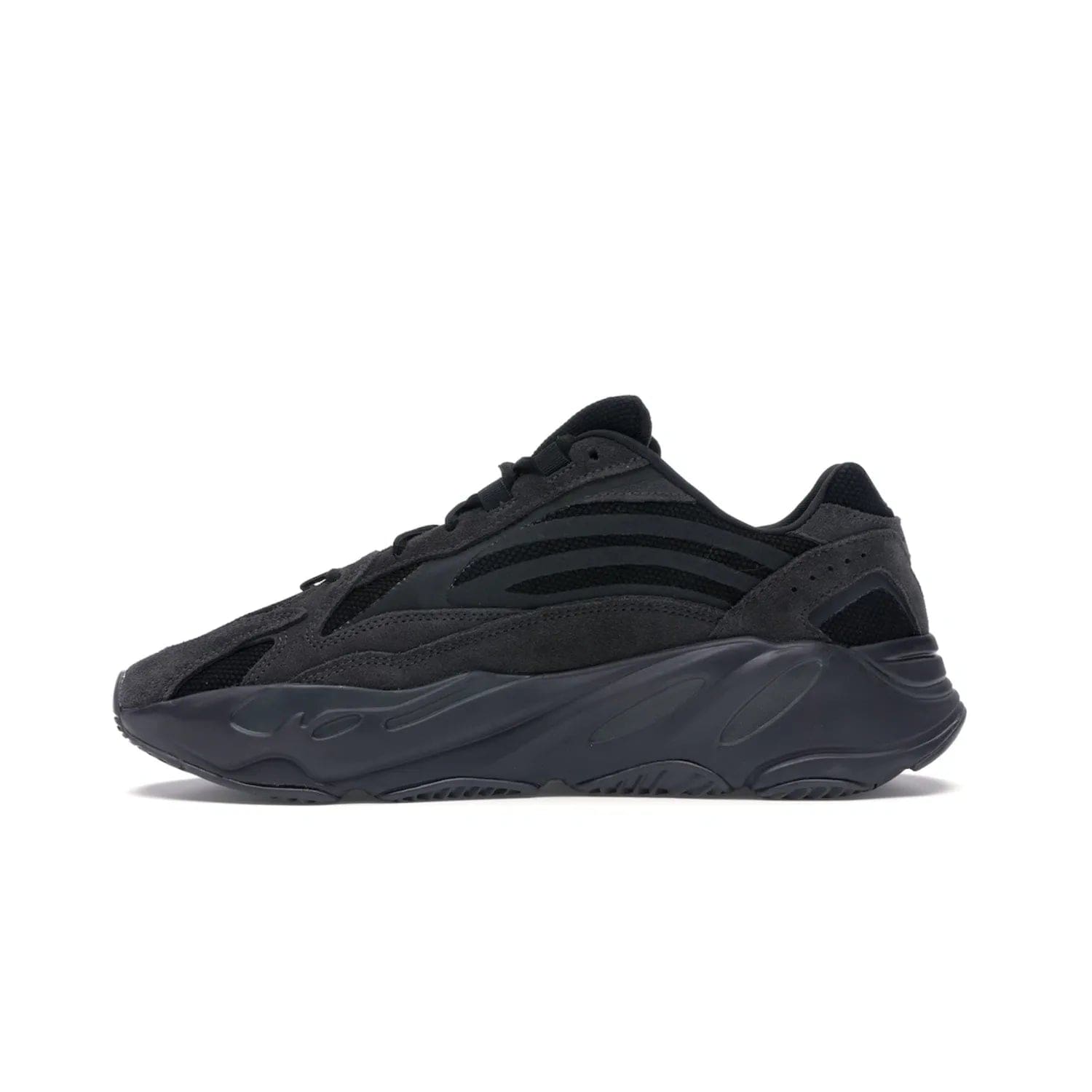 adidas Yeezy Boost 700 V2 Vanta - Image 19 - Only at www.BallersClubKickz.com - Introducing the adidas Yeezy Boost 700 V2 Vanta - a sleek and stylish all-black design featuring a combination of mesh, leather, and suede construction with signature Boost cushioning in the sole. The ultimate in comfort and support.