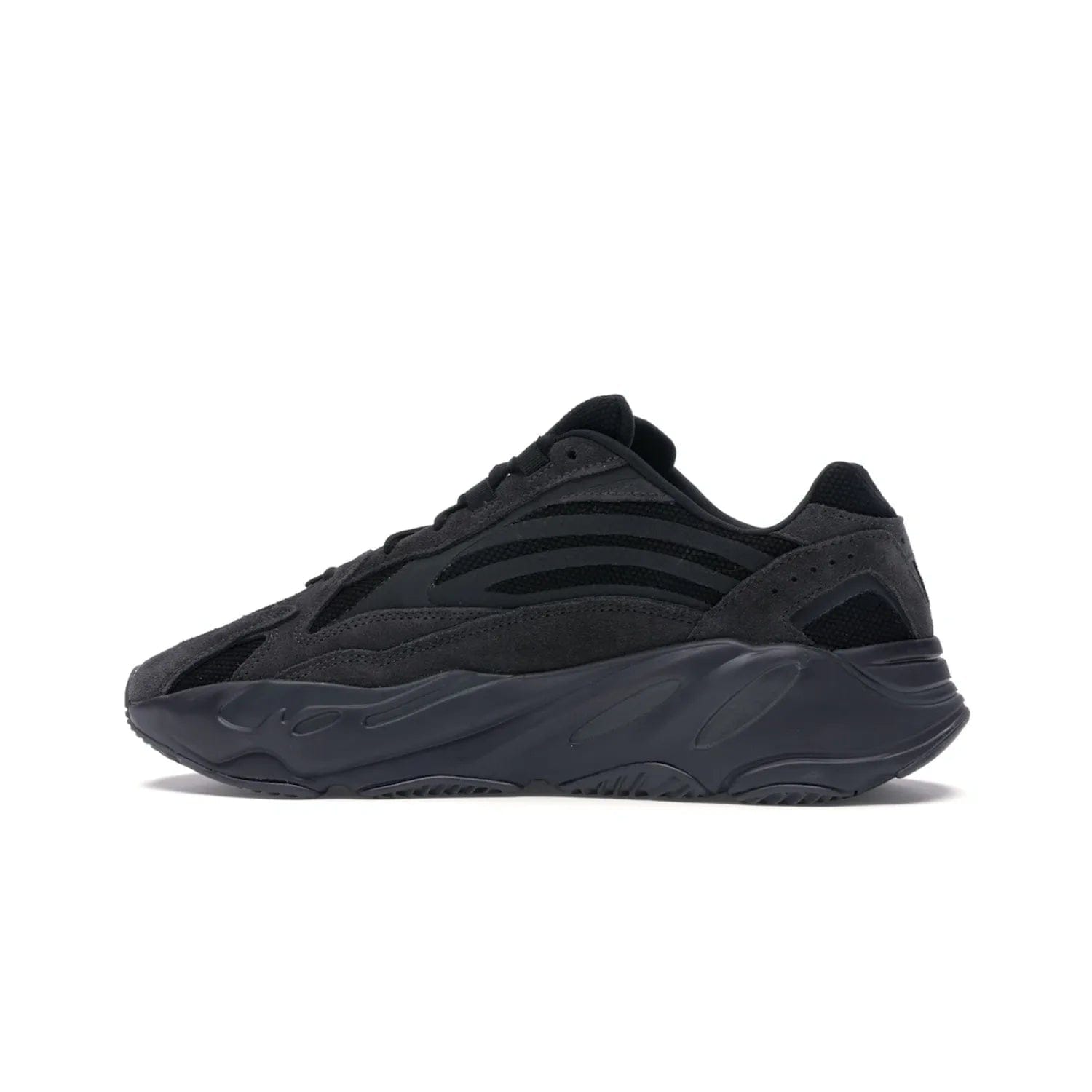 adidas Yeezy Boost 700 V2 Vanta - Image 20 - Only at www.BallersClubKickz.com - Introducing the adidas Yeezy Boost 700 V2 Vanta - a sleek and stylish all-black design featuring a combination of mesh, leather, and suede construction with signature Boost cushioning in the sole. The ultimate in comfort and support.