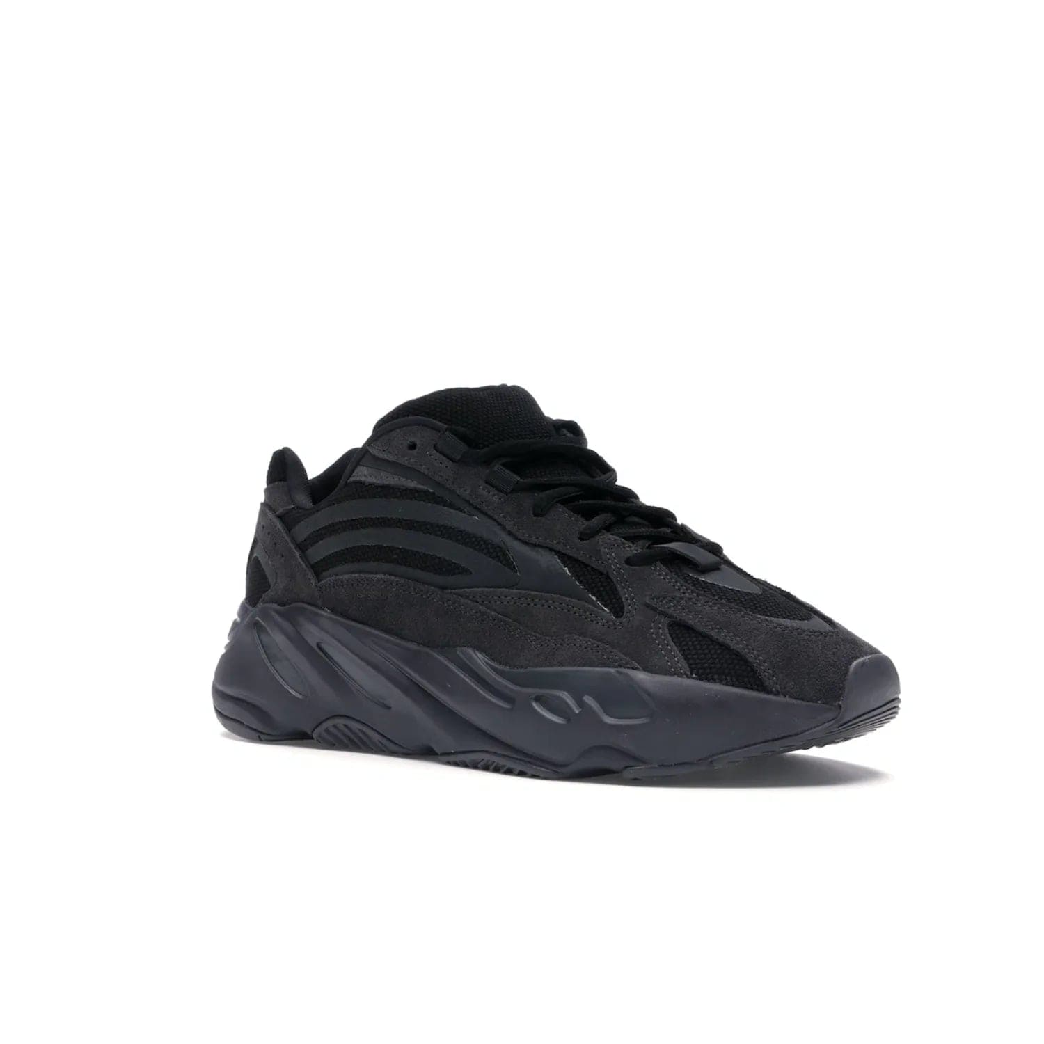 adidas Yeezy Boost 700 V2 Vanta - Image 5 - Only at www.BallersClubKickz.com - Introducing the adidas Yeezy Boost 700 V2 Vanta - a sleek and stylish all-black design featuring a combination of mesh, leather, and suede construction with signature Boost cushioning in the sole. The ultimate in comfort and support.