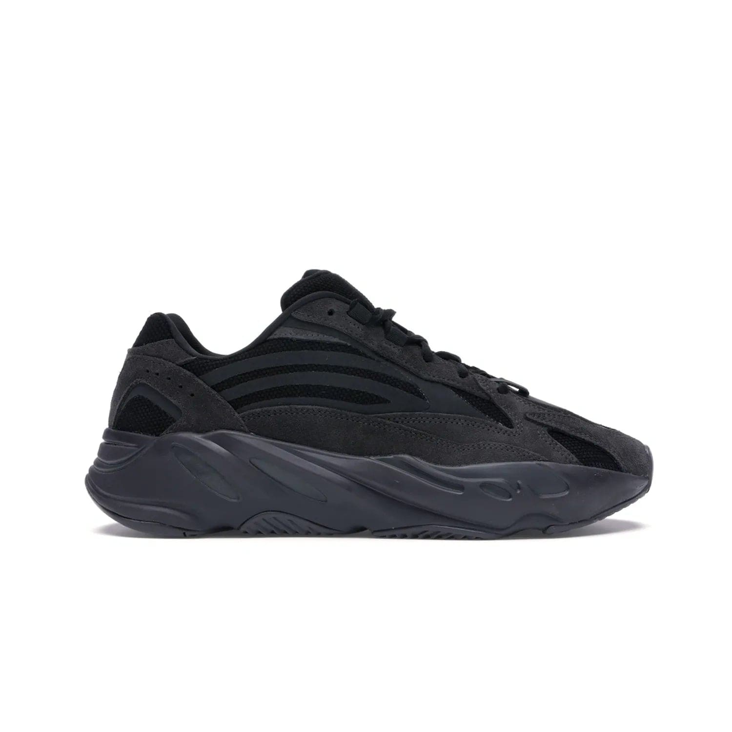 adidas Yeezy Boost 700 V2 Vanta - Image 1 - Only at www.BallersClubKickz.com - Introducing the adidas Yeezy Boost 700 V2 Vanta - a sleek and stylish all-black design featuring a combination of mesh, leather, and suede construction with signature Boost cushioning in the sole. The ultimate in comfort and support.