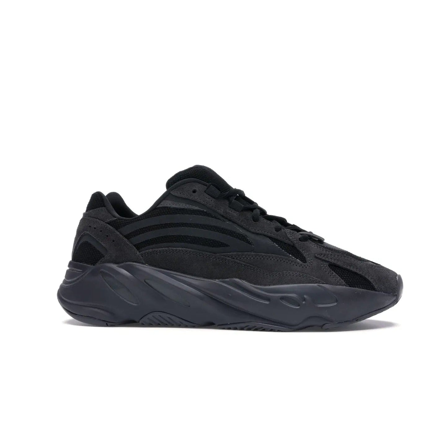 adidas Yeezy Boost 700 V2 Vanta - Image 2 - Only at www.BallersClubKickz.com - Introducing the adidas Yeezy Boost 700 V2 Vanta - a sleek and stylish all-black design featuring a combination of mesh, leather, and suede construction with signature Boost cushioning in the sole. The ultimate in comfort and support.