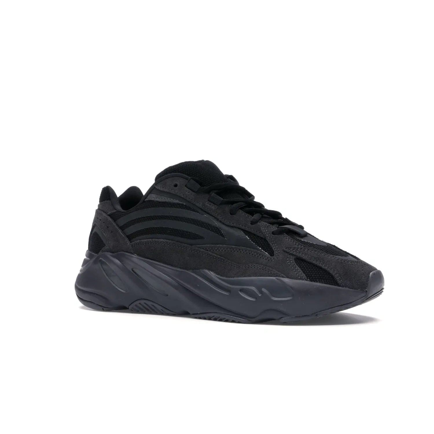 adidas Yeezy Boost 700 V2 Vanta - Image 4 - Only at www.BallersClubKickz.com - Introducing the adidas Yeezy Boost 700 V2 Vanta - a sleek and stylish all-black design featuring a combination of mesh, leather, and suede construction with signature Boost cushioning in the sole. The ultimate in comfort and support.