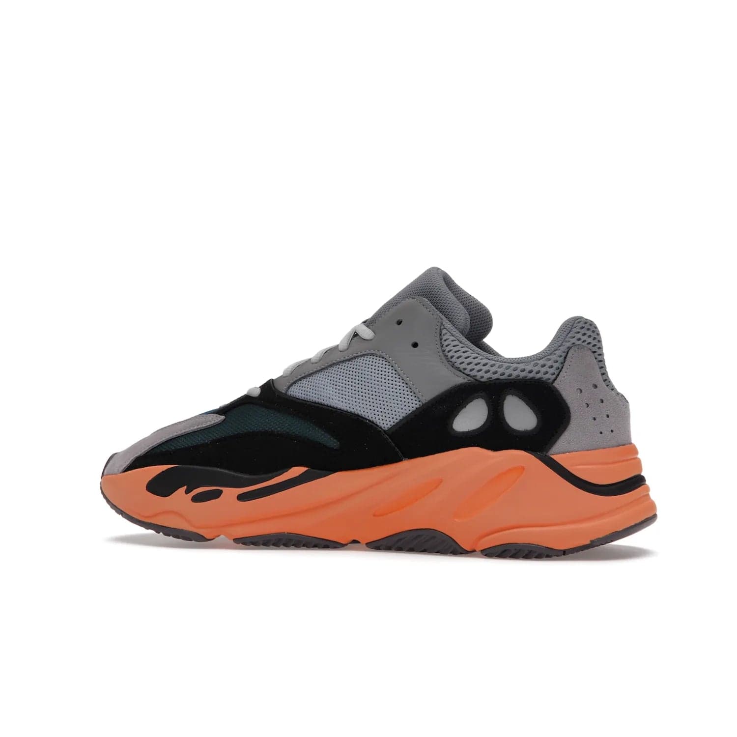 adidas Yeezy Boost 700 Wash Orange - Image 21 - Only at www.BallersClubKickz.com - Introducing the adidas Yeezy Boost 700 Wash Orange. Unique grey leather, suede, mesh upper and teal panels with a chunky Wash Orange Boost midsole. Release October 2021, make a statement today!