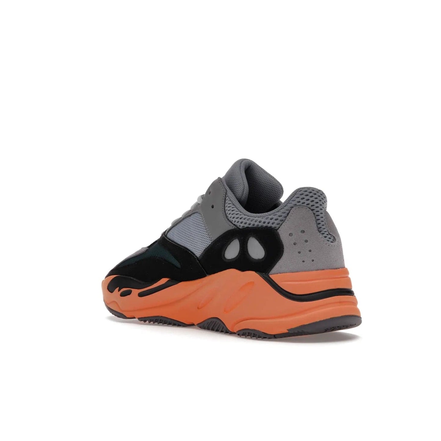 adidas Yeezy Boost 700 Wash Orange - Image 24 - Only at www.BallersClubKickz.com - Introducing the adidas Yeezy Boost 700 Wash Orange. Unique grey leather, suede, mesh upper and teal panels with a chunky Wash Orange Boost midsole. Release October 2021, make a statement today!