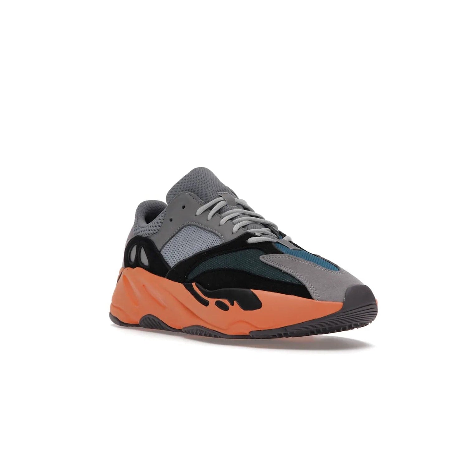 adidas Yeezy Boost 700 Wash Orange - Image 6 - Only at www.BallersClubKickz.com - Introducing the adidas Yeezy Boost 700 Wash Orange. Unique grey leather, suede, mesh upper and teal panels with a chunky Wash Orange Boost midsole. Release October 2021, make a statement today!