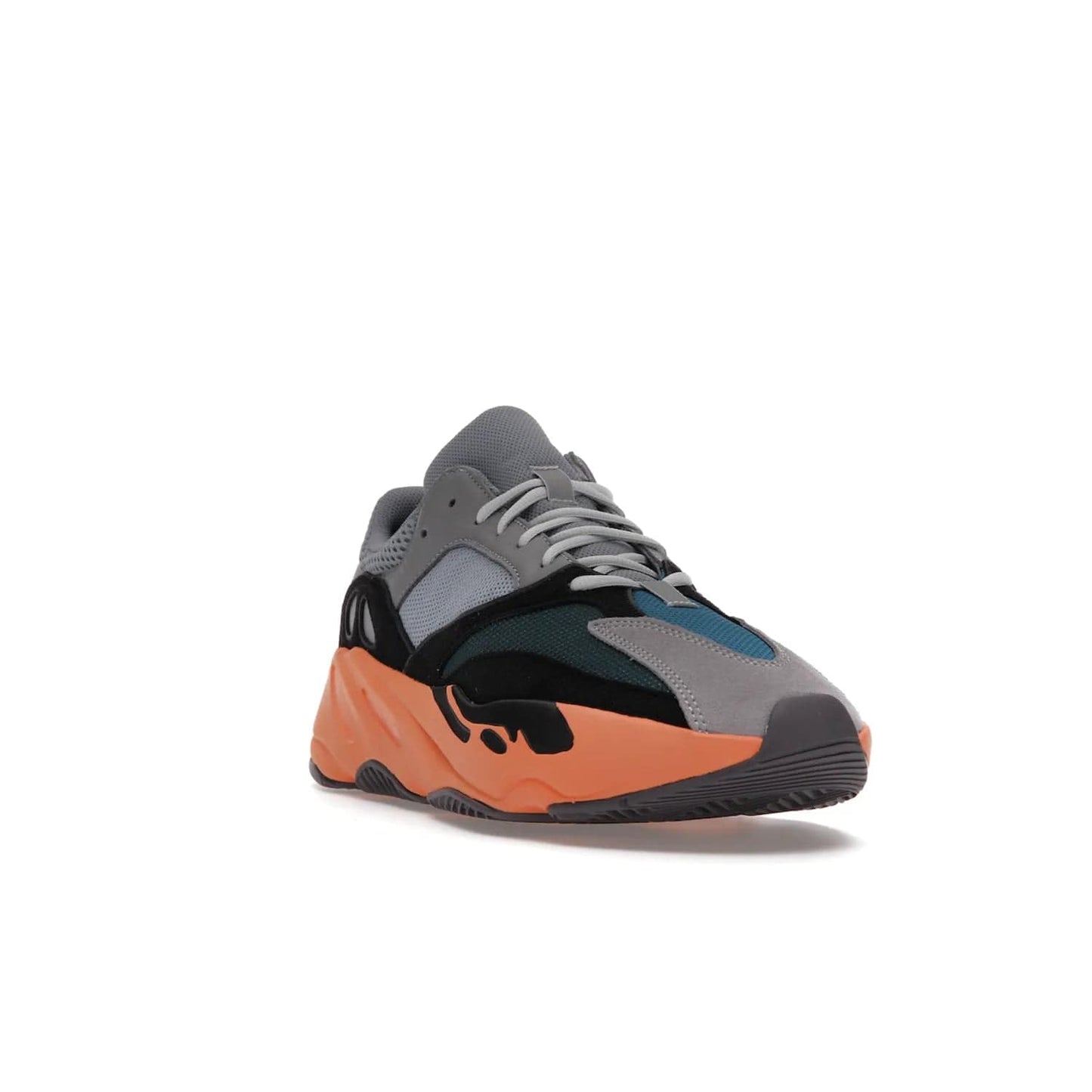 adidas Yeezy Boost 700 Wash Orange - Image 7 - Only at www.BallersClubKickz.com - Introducing the adidas Yeezy Boost 700 Wash Orange. Unique grey leather, suede, mesh upper and teal panels with a chunky Wash Orange Boost midsole. Release October 2021, make a statement today!