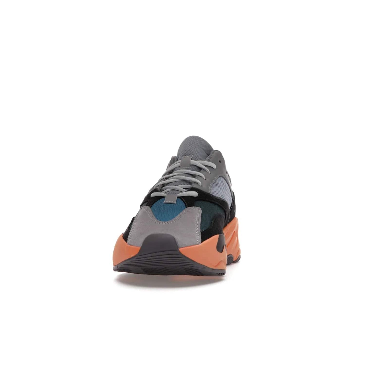 adidas Yeezy Boost 700 Wash Orange - Image 11 - Only at www.BallersClubKickz.com - Introducing the adidas Yeezy Boost 700 Wash Orange. Unique grey leather, suede, mesh upper and teal panels with a chunky Wash Orange Boost midsole. Release October 2021, make a statement today!
