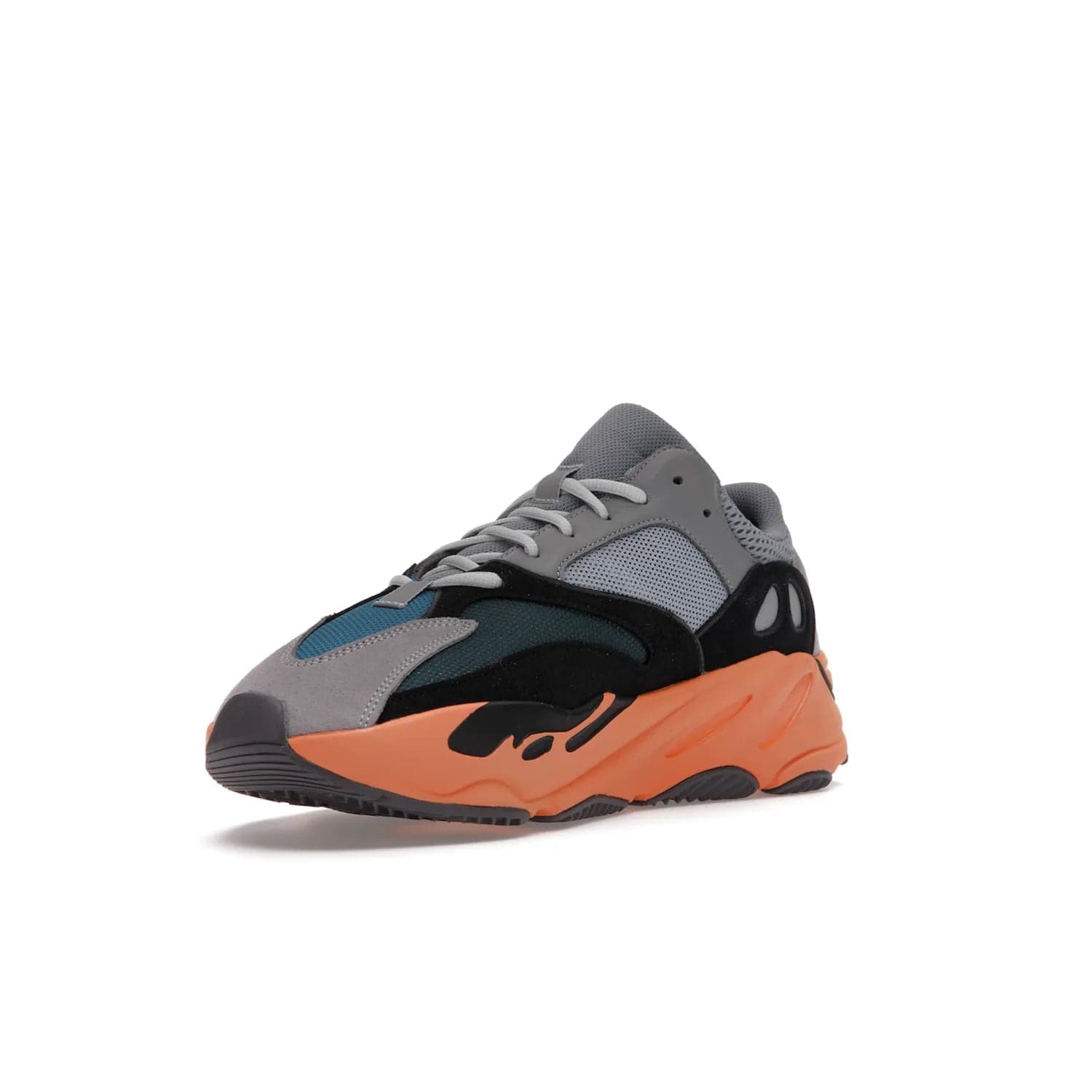 adidas Yeezy Boost 700 Wash Orange - Image 14 - Only at www.BallersClubKickz.com - Introducing the adidas Yeezy Boost 700 Wash Orange. Unique grey leather, suede, mesh upper and teal panels with a chunky Wash Orange Boost midsole. Release October 2021, make a statement today!