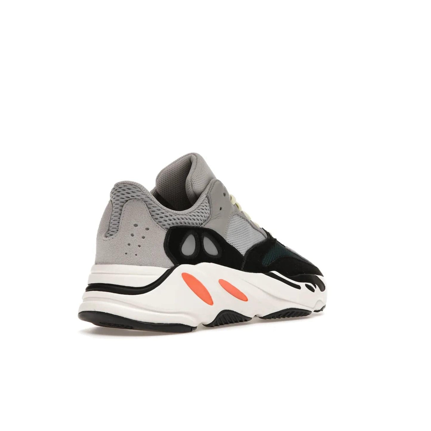 adidas Yeezy Boost 700 Wave Runner - Image 32 - Only at www.BallersClubKickz.com - Shop the iconic adidas Yeezy Boost 700 Wave Runner. Featuring grey mesh and leather upper, black suede overlays, teal mesh underlays, and signature Boost sole. Be bold & make a statement.