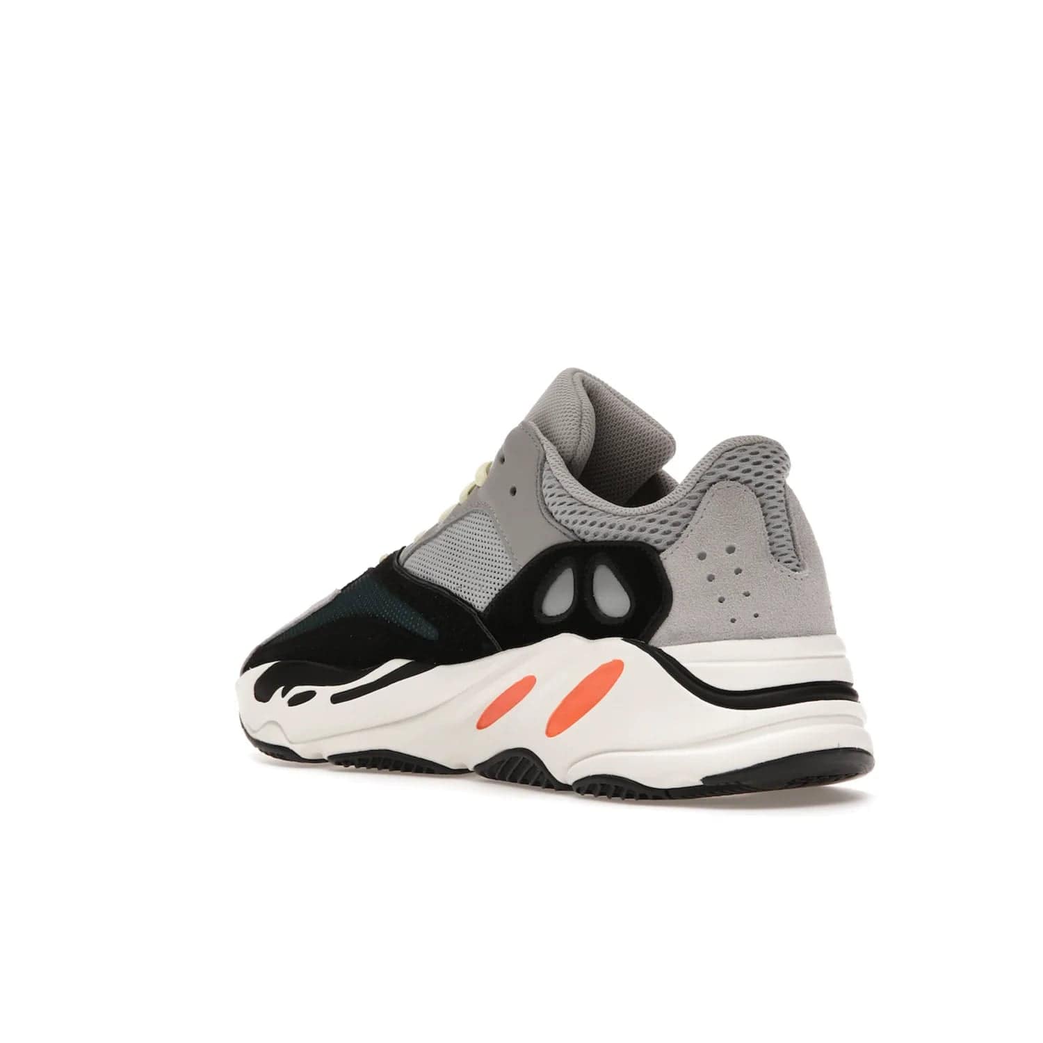 adidas Yeezy Boost 700 Wave Runner - Image 24 - Only at www.BallersClubKickz.com - Shop the iconic adidas Yeezy Boost 700 Wave Runner. Featuring grey mesh and leather upper, black suede overlays, teal mesh underlays, and signature Boost sole. Be bold & make a statement.