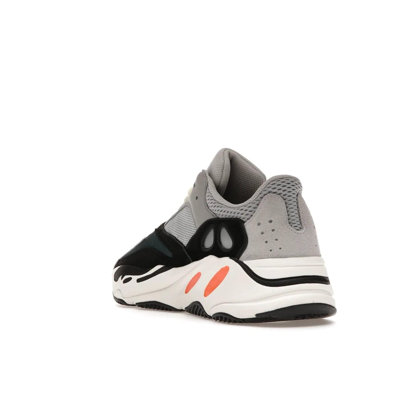 adidas Yeezy Boost 700 Wave Runner - Image 25 - Only at www.BallersClubKickz.com - Shop the iconic adidas Yeezy Boost 700 Wave Runner. Featuring grey mesh and leather upper, black suede overlays, teal mesh underlays, and signature Boost sole. Be bold & make a statement.