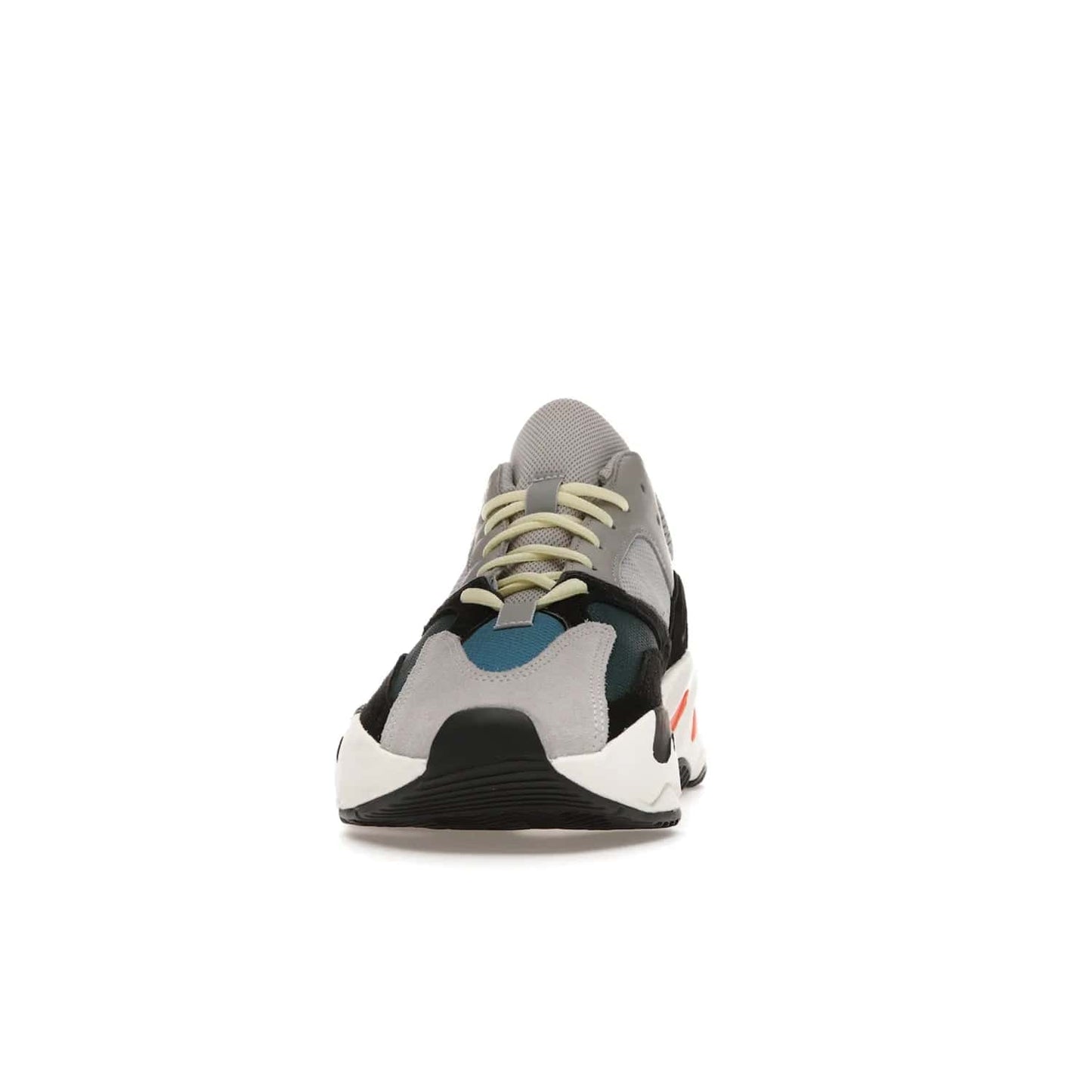 adidas Yeezy Boost 700 Wave Runner - Image 11 - Only at www.BallersClubKickz.com - Shop the iconic adidas Yeezy Boost 700 Wave Runner. Featuring grey mesh and leather upper, black suede overlays, teal mesh underlays, and signature Boost sole. Be bold & make a statement.