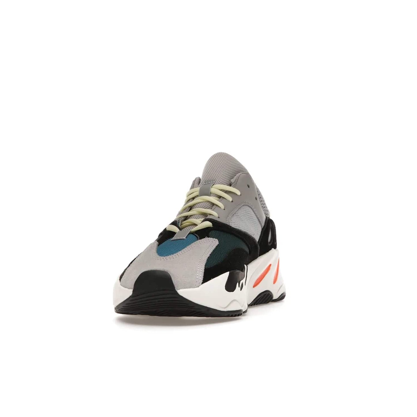 adidas Yeezy Boost 700 Wave Runner - Image 12 - Only at www.BallersClubKickz.com - Shop the iconic adidas Yeezy Boost 700 Wave Runner. Featuring grey mesh and leather upper, black suede overlays, teal mesh underlays, and signature Boost sole. Be bold & make a statement.