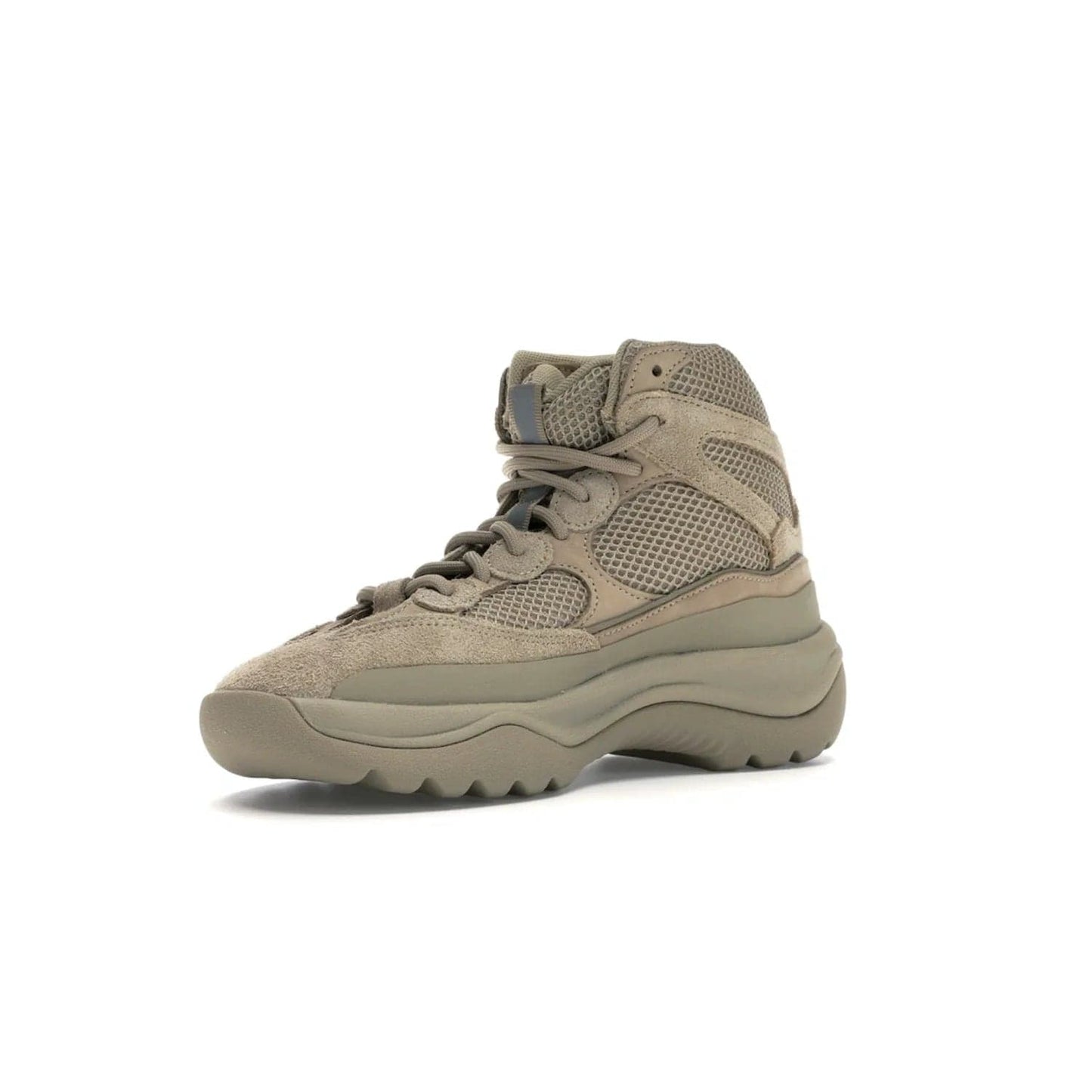 adidas Yeezy Desert Boot Rock - Image 15 - Only at www.BallersClubKickz.com - #
This season, make a fashion statement with the adidas Yeezy Desert Boot Rock. Nubuck and suede upper offers tonal style while the grooved sole provides traction and stability. Get yours in April 2019.
