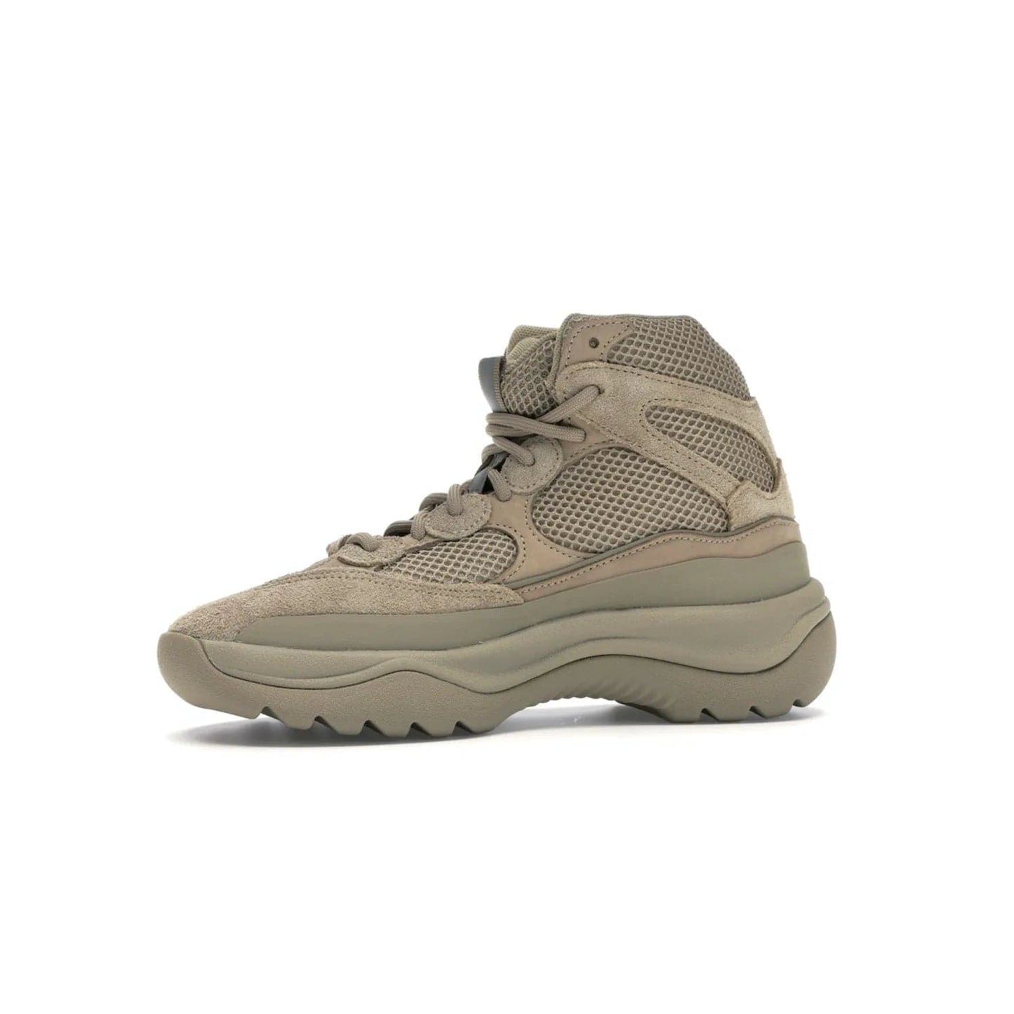 adidas Yeezy Desert Boot Rock - Image 17 - Only at www.BallersClubKickz.com - #
This season, make a fashion statement with the adidas Yeezy Desert Boot Rock. Nubuck and suede upper offers tonal style while the grooved sole provides traction and stability. Get yours in April 2019.