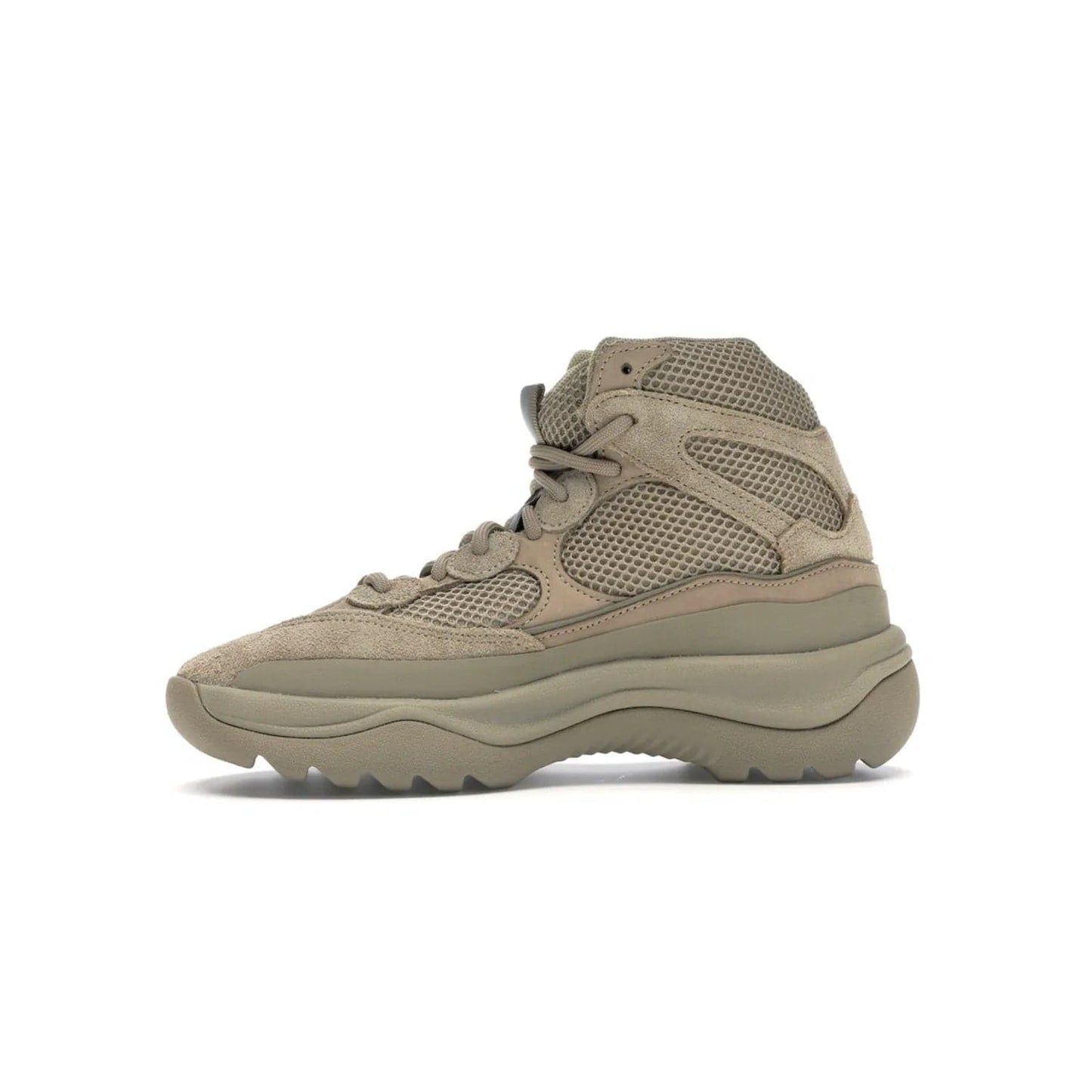 adidas Yeezy Desert Boot Rock - Image 18 - Only at www.BallersClubKickz.com - #
This season, make a fashion statement with the adidas Yeezy Desert Boot Rock. Nubuck and suede upper offers tonal style while the grooved sole provides traction and stability. Get yours in April 2019.
